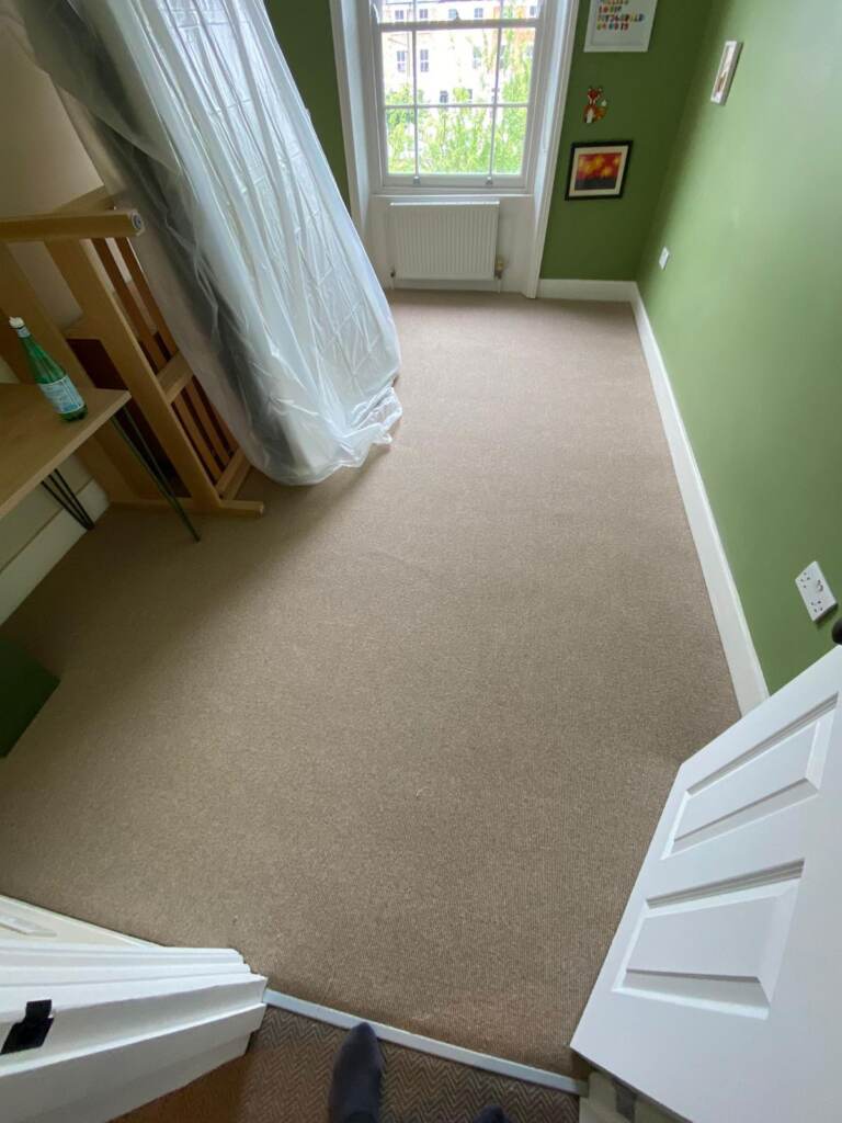Westex Flooring Croxby Wool Loop Caraway Carpet Installation in Mayfair, Home