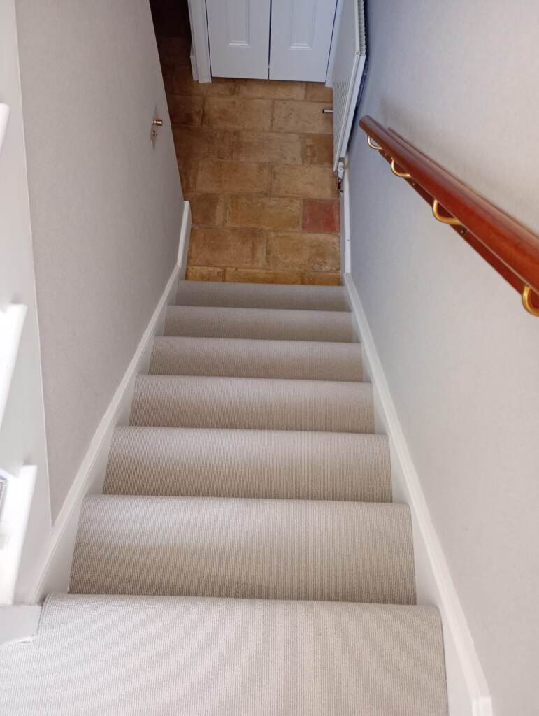 Westex Flooring Natural Loop Collection Cable Stucco Carpet Installation in Docklands, Home