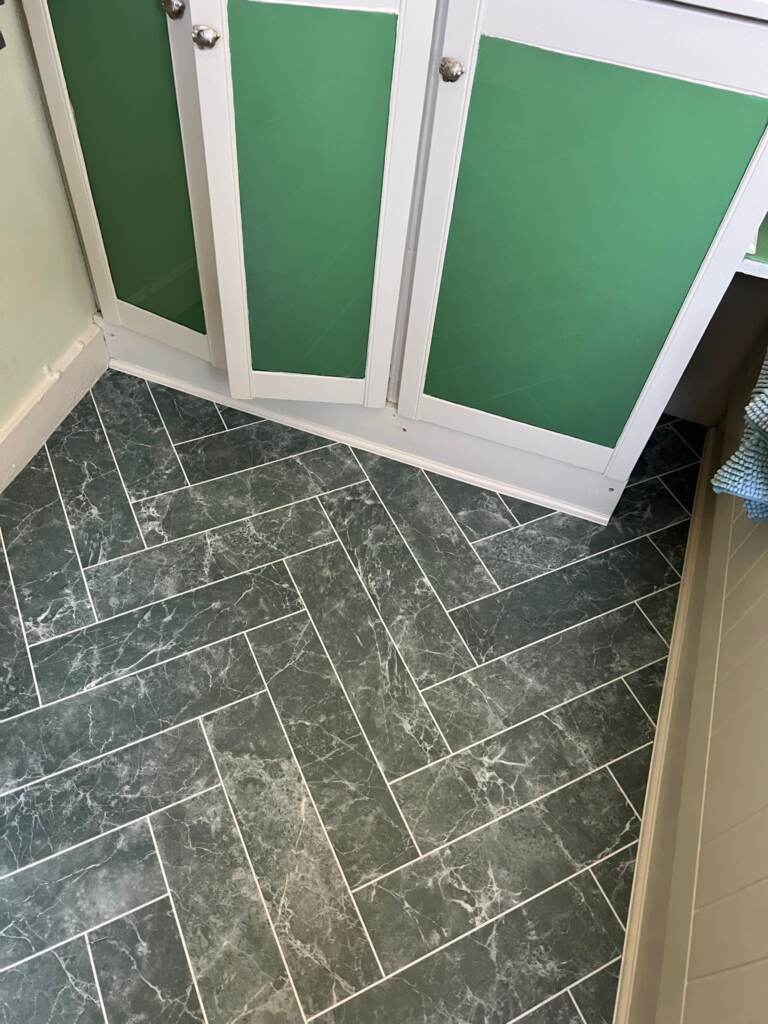 Amtico Signature Verde Classic Marble Installation in Paddington, Luxury Vinyl Tile (LVT) Flooring, Home