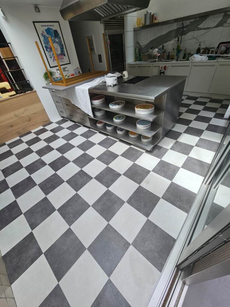 Amtico Spacia Snow & Horizon Installations in Southwark, Luxury Vinyl Tile (LVT) Flooring, Home