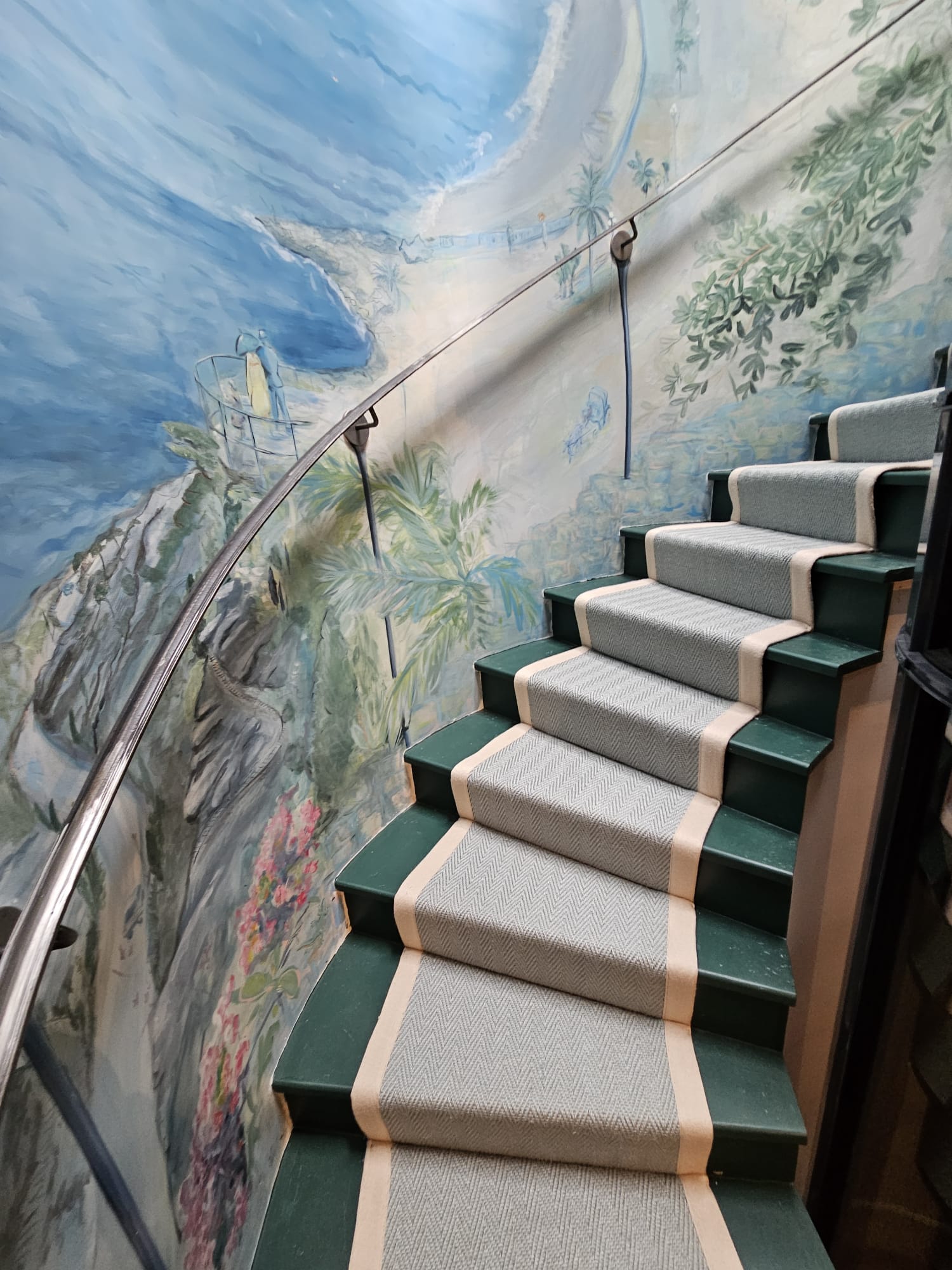 Crucial Trading Harmony Herringbone Pacific Blue HH250 carpet installation in Shepherds Bush-2