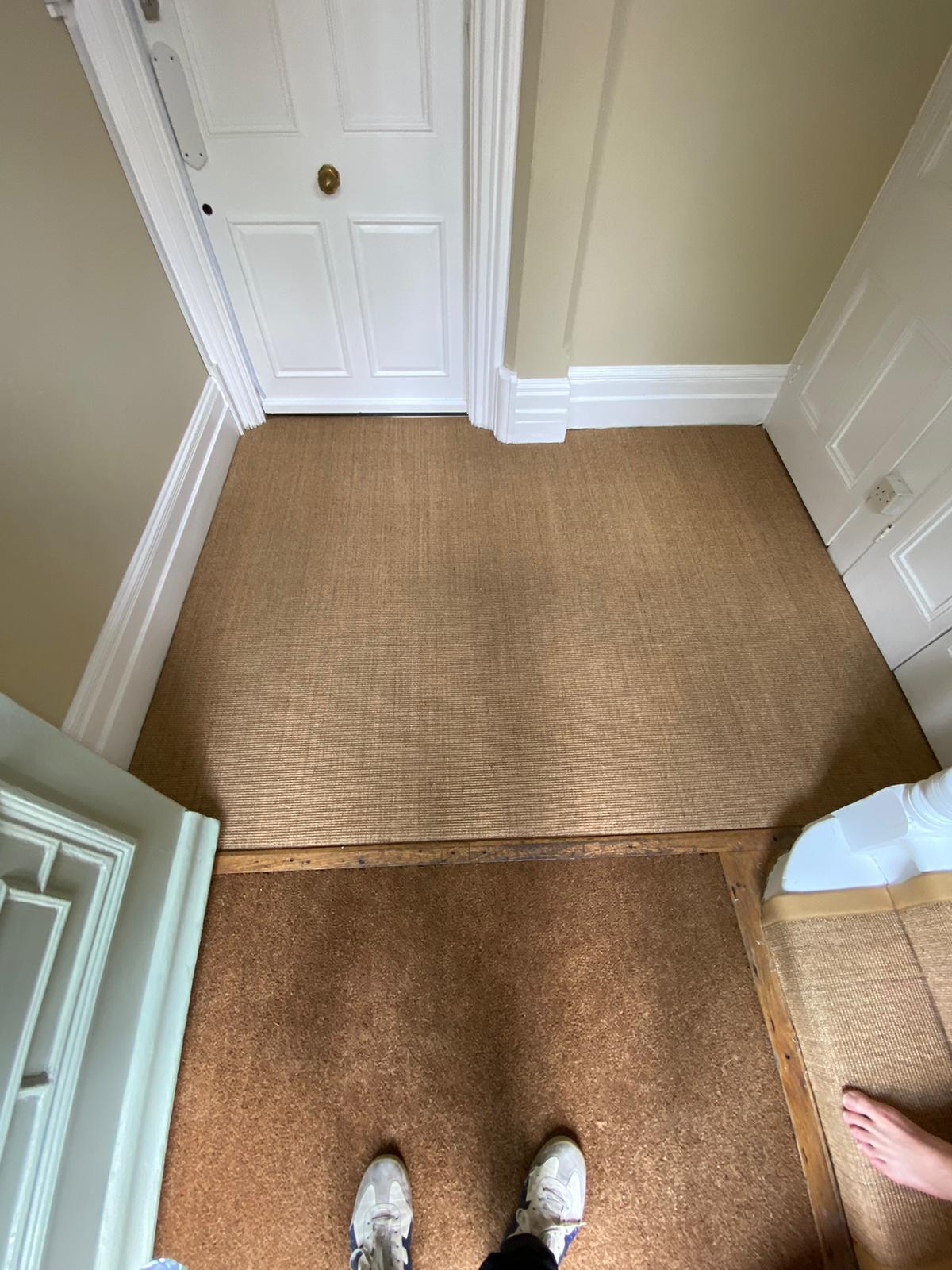 Fibre Carpets Sisal Boucle Saffron installation in Chiswick-0