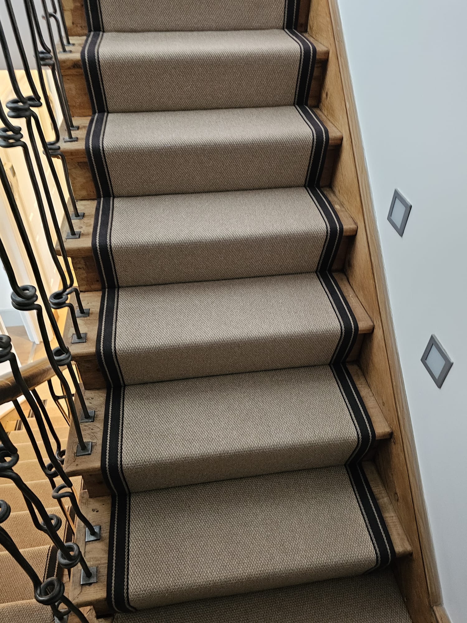 Rols Carpets Maya Gradient Licorice installation in Marylebone-2