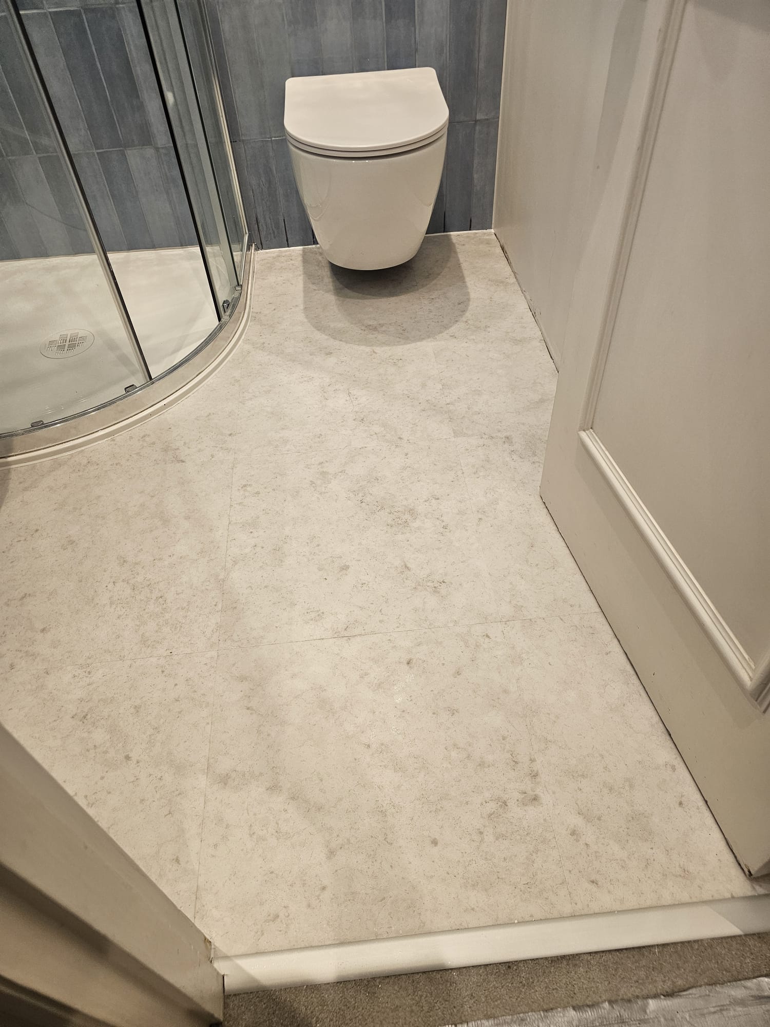 Amtico Signature Shottery Limestone installation in Lambeth-0