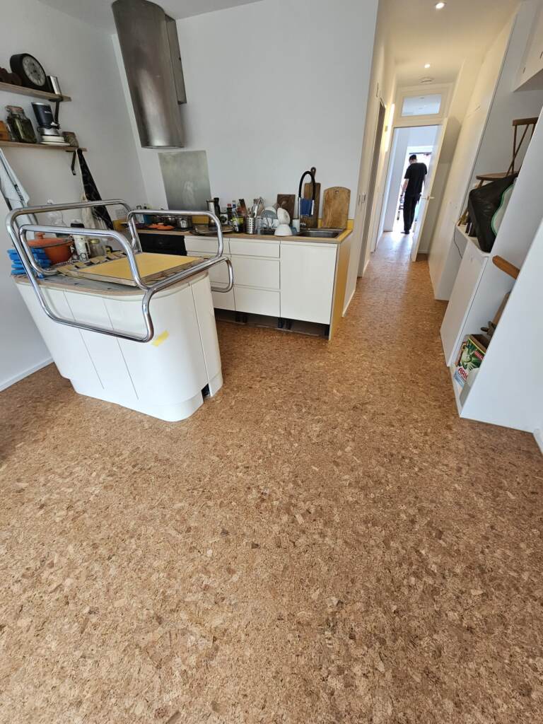 Granorte Traditions Champagner Cork Flooring Installation in Kilburn, Home