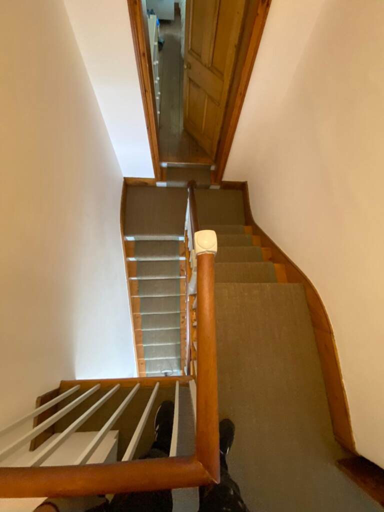 Kersaint Cobb Sisal Mini Boucle Natural Solder Carpet Installation in Fulham, Home