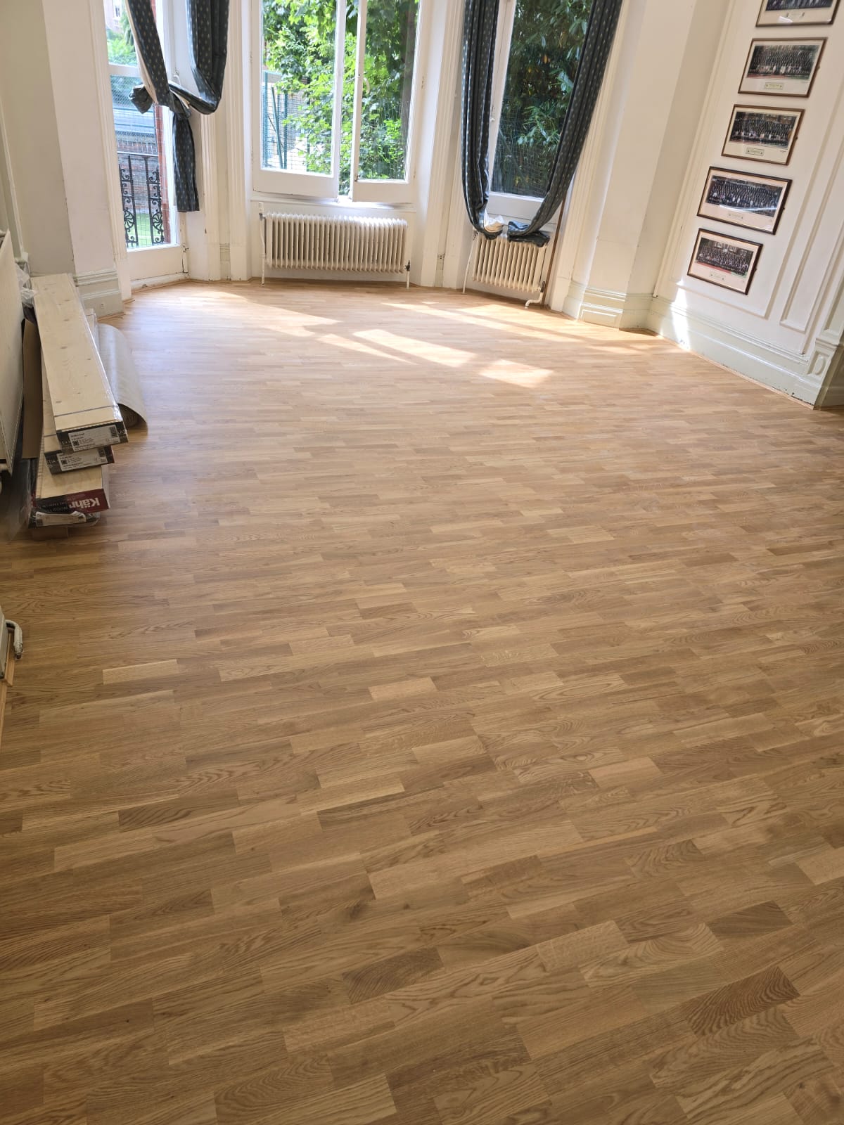 Kahrs Oak Urban Brown Strip Wood flooring installation in Earls Court-0
