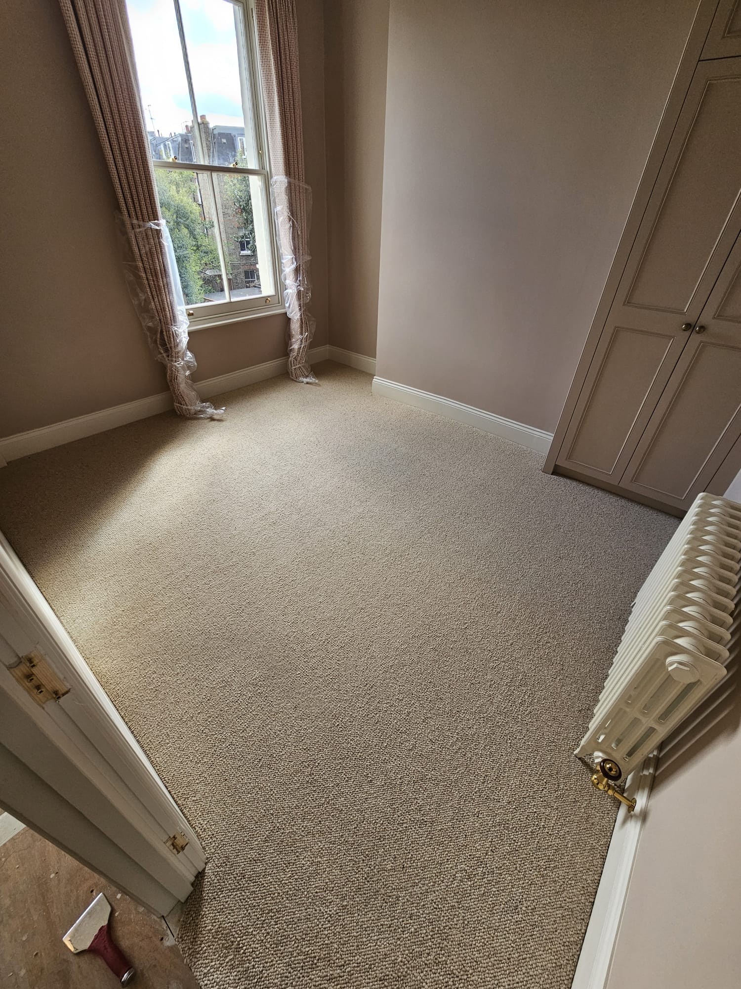 Clarendon Carpets Wool Supreme Hessian Installation in Islington - Carpet - Residential