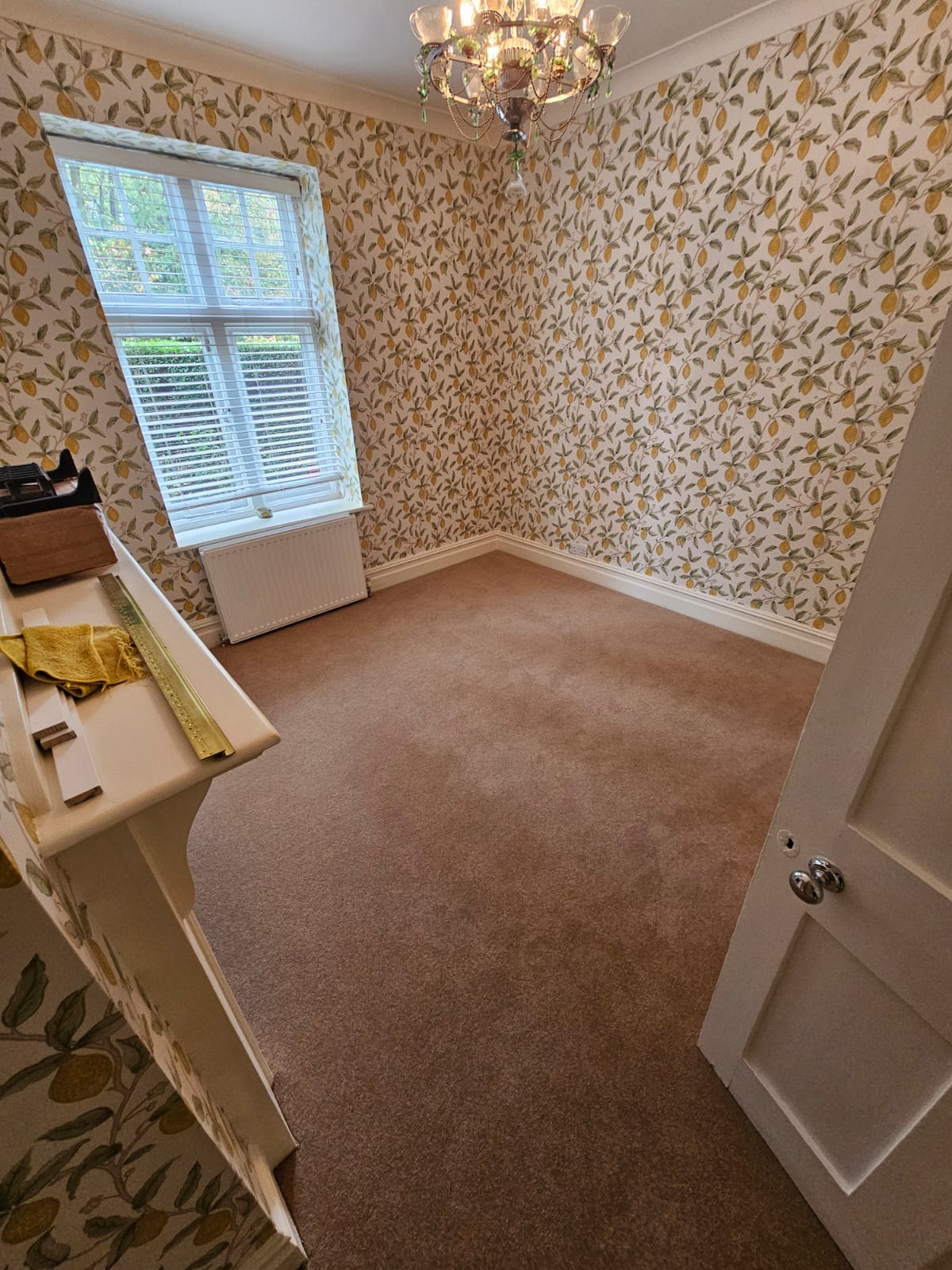 Cormar Carpets Woodlands Heather Twist Deluxe Meadow Light installation in Notting Hill-1