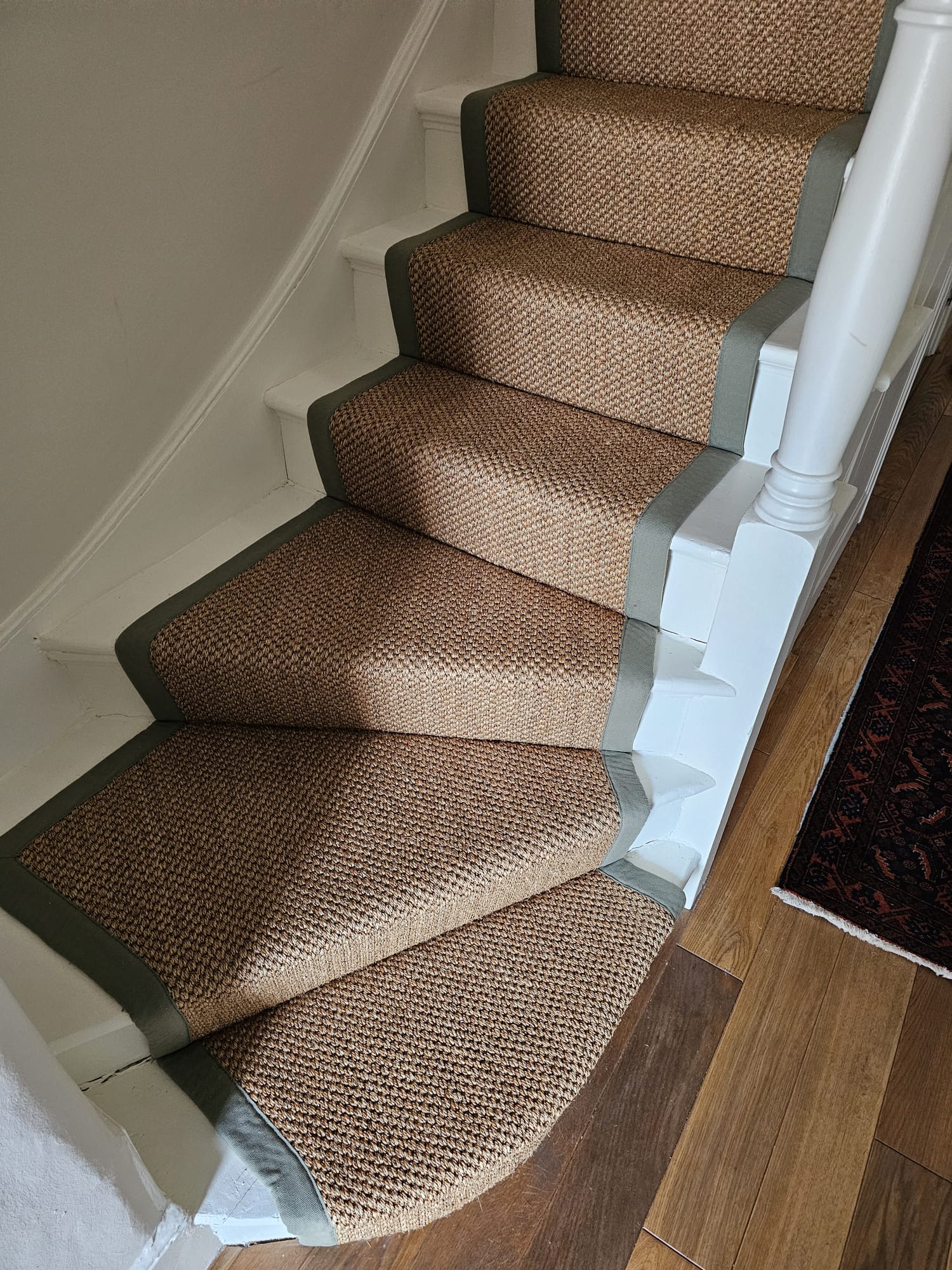 Crucial Trading Sisal Oriental Copper E102 Carpet Installation in Fulham - Carpet - Residential