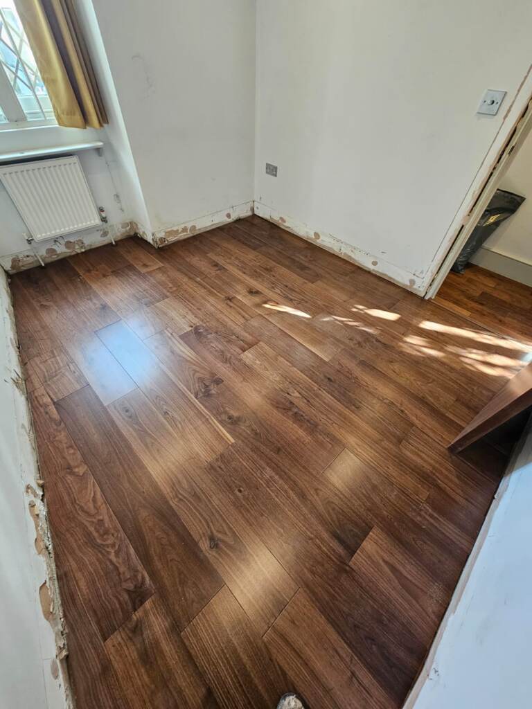 Furlong Flooring Flooring Next Step 189 Black Walnut Wood Flooring Installation in Kensington, Home