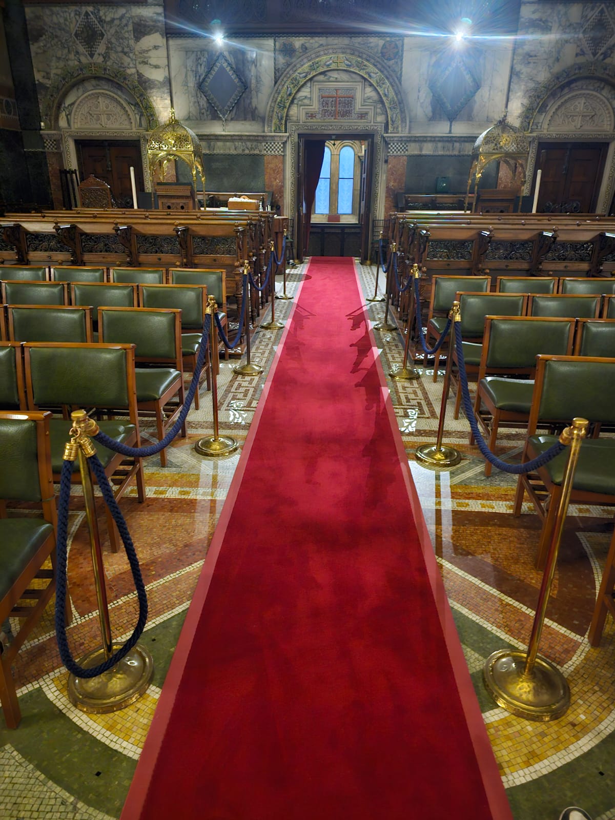 Westex Flooring Exquisite Velvet Ruby installation to St Sophia Greek Cathedral Balham-0