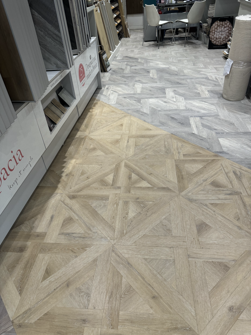 Amtico Flooring installations to our Kensington Flooring showroom!