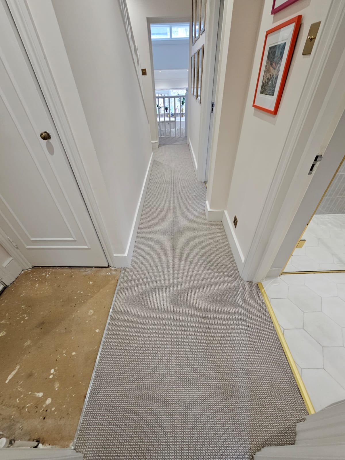 Elements London Havana Cigar Leaf carpet installation