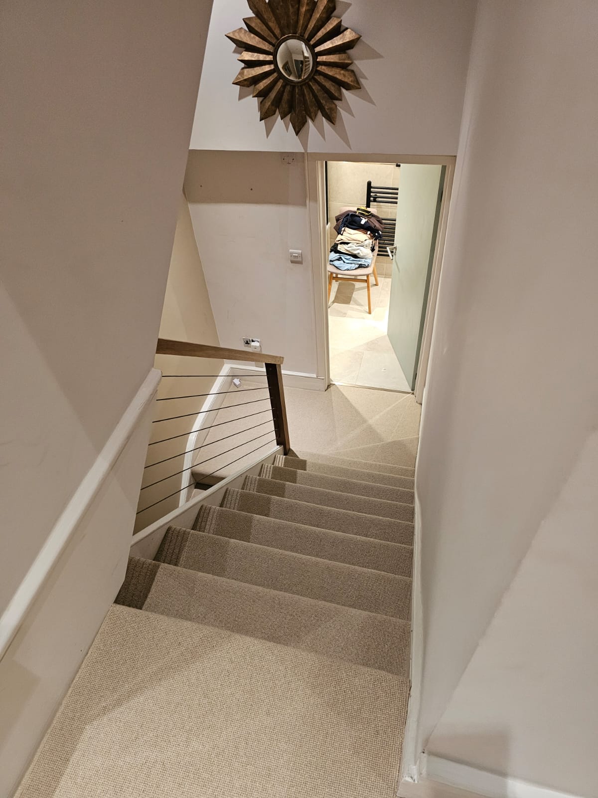 Westex Flooring Silken Velvet Chic Ecru carpet installation