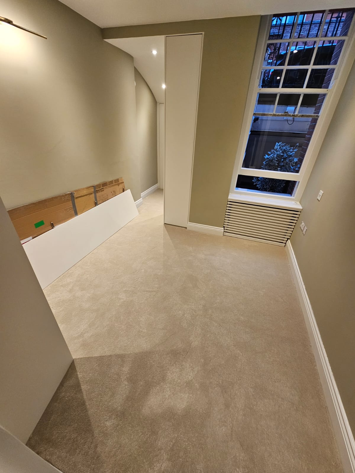 Abingdon Flooring Caress Cotton carpet installation in Islington-1