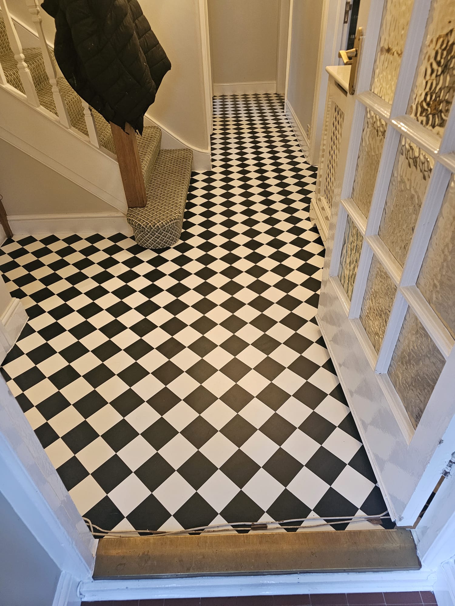 Amtico Decor Chequer Mono DC485 Installation in St. John's Wood - Amtico Flooring - Residential