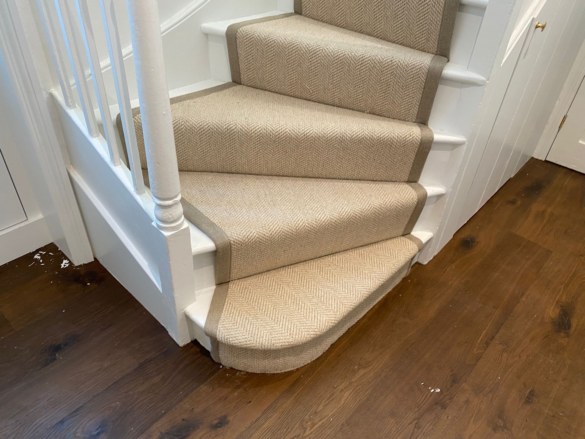Crucial Trading Harmony Herringbone Light Caramel HH255 carpet installation in Kings Cross-9