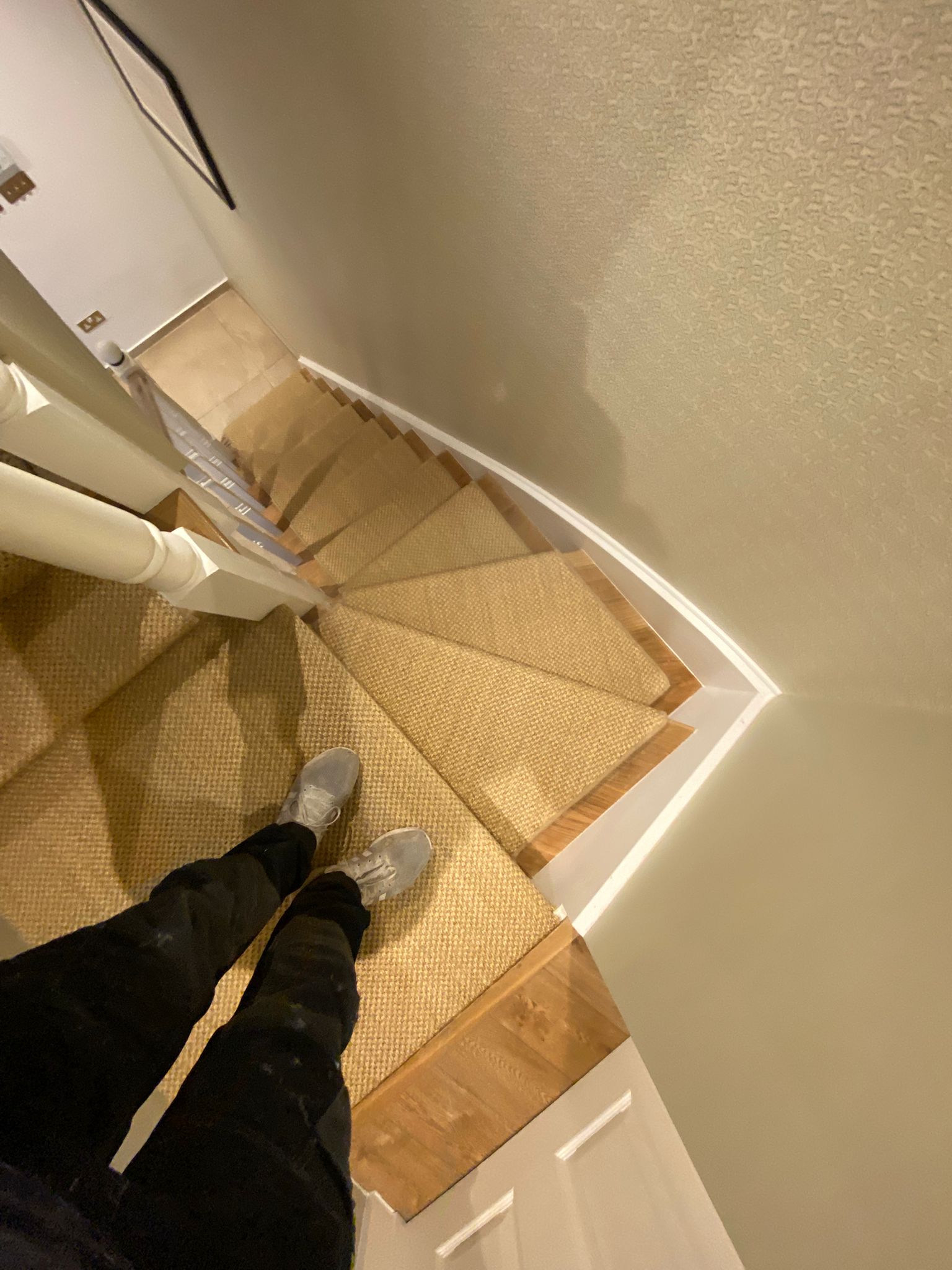 Fibre Carpets Sisal Bengal Mogul installation in Padington-2