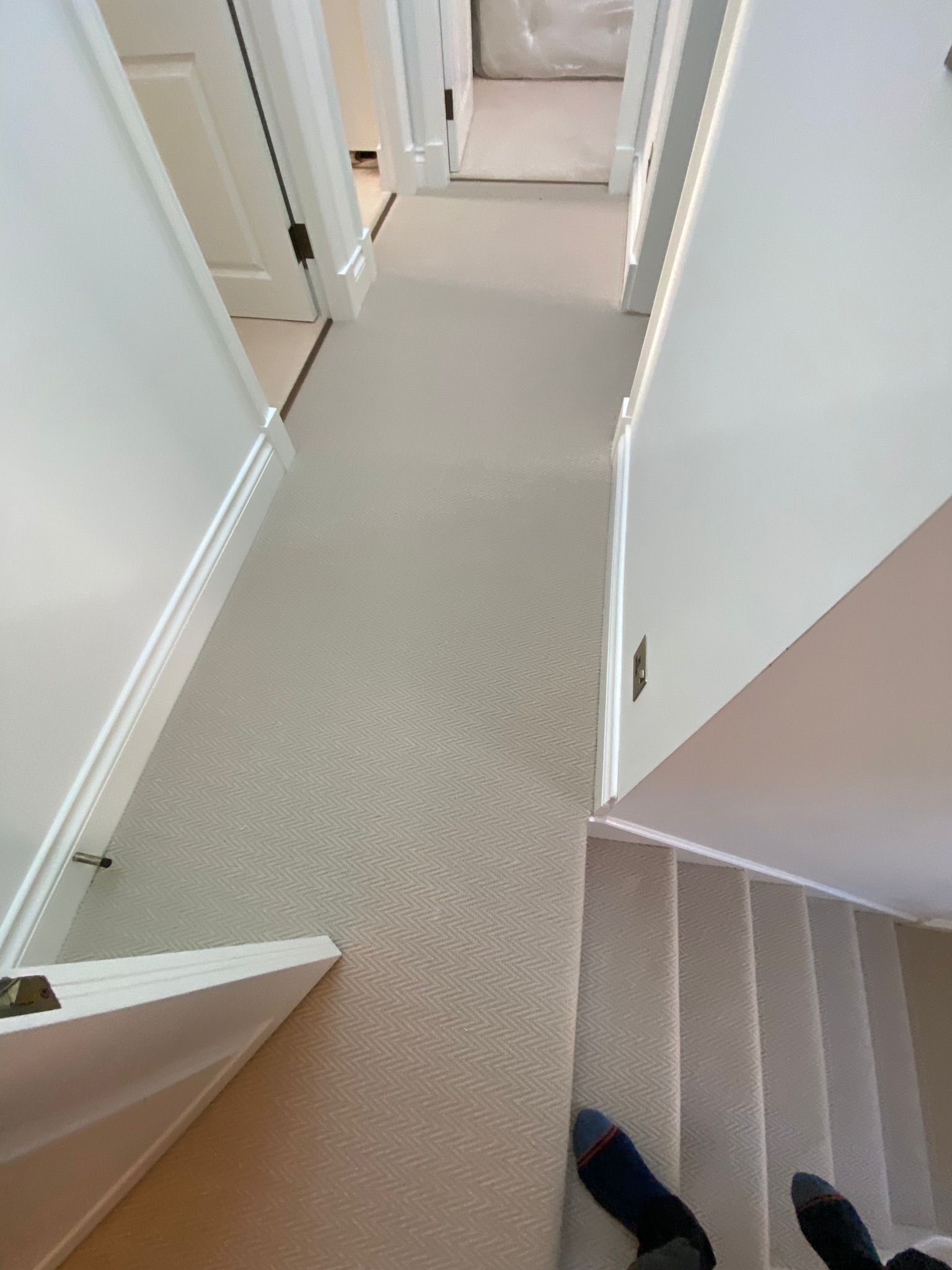 Fibre Carpets Wool Herringfine Fleece installation in Chiswick-1