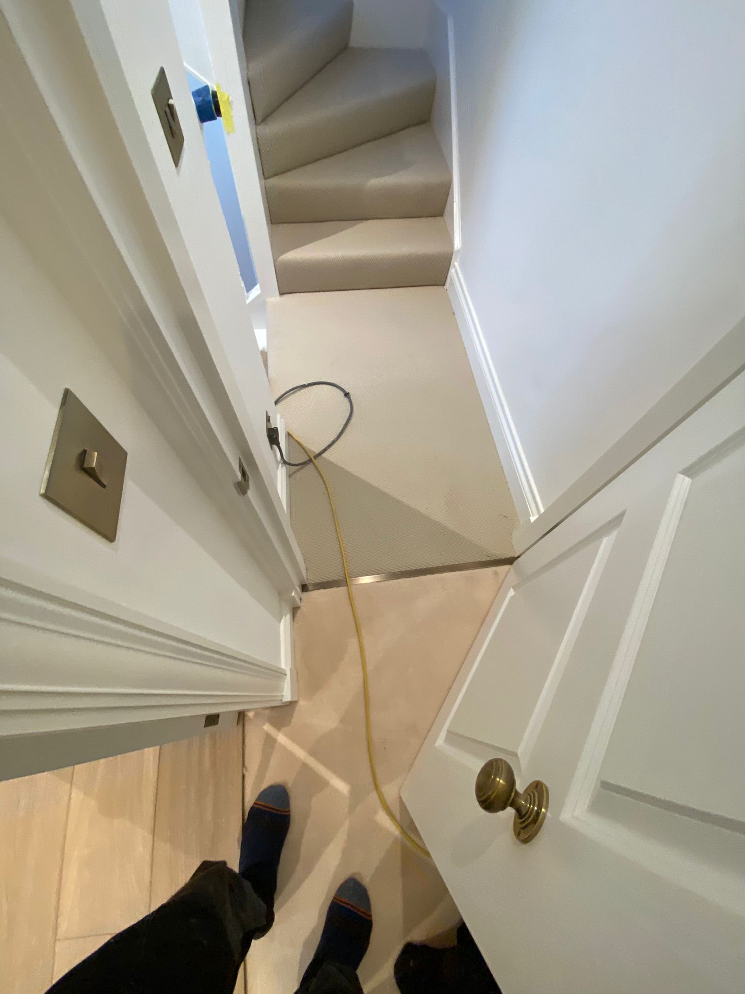 Fibre Carpets Wool Herringfine Fleece installation in Chiswick-4