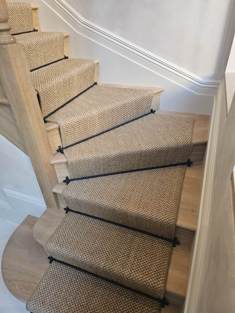 Kersaint Cobb Sisal Tigers Eye Copper carpet installation in Croydon-4