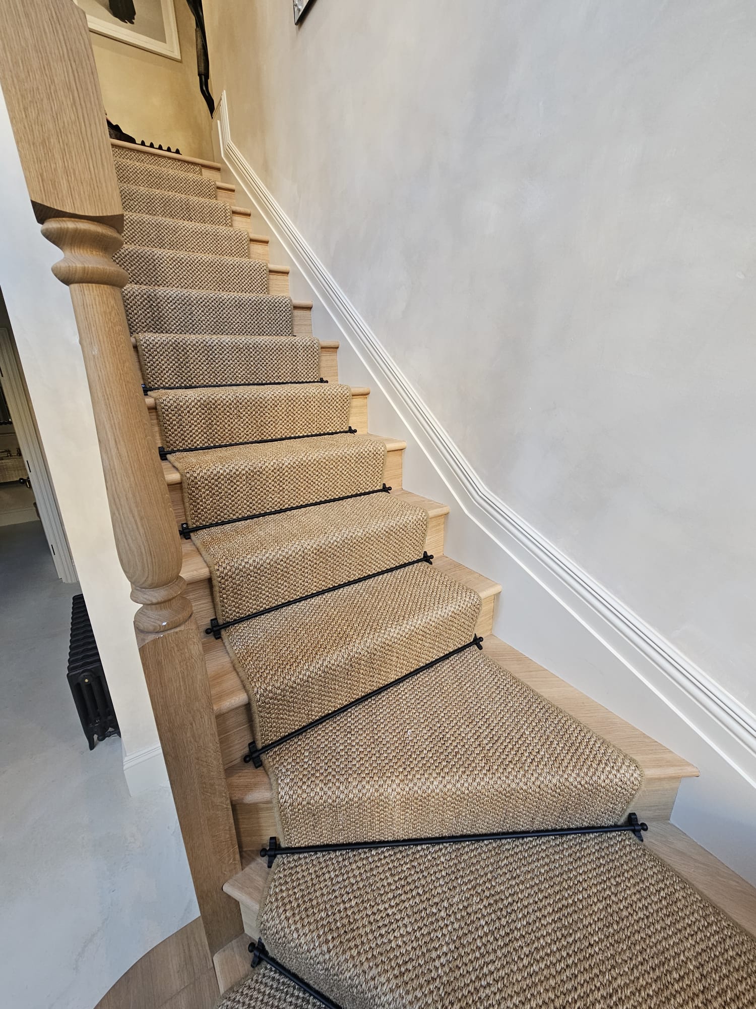Kersaint Cobb Sisal Tigers Eye Copper carpet installation in Croydon-5