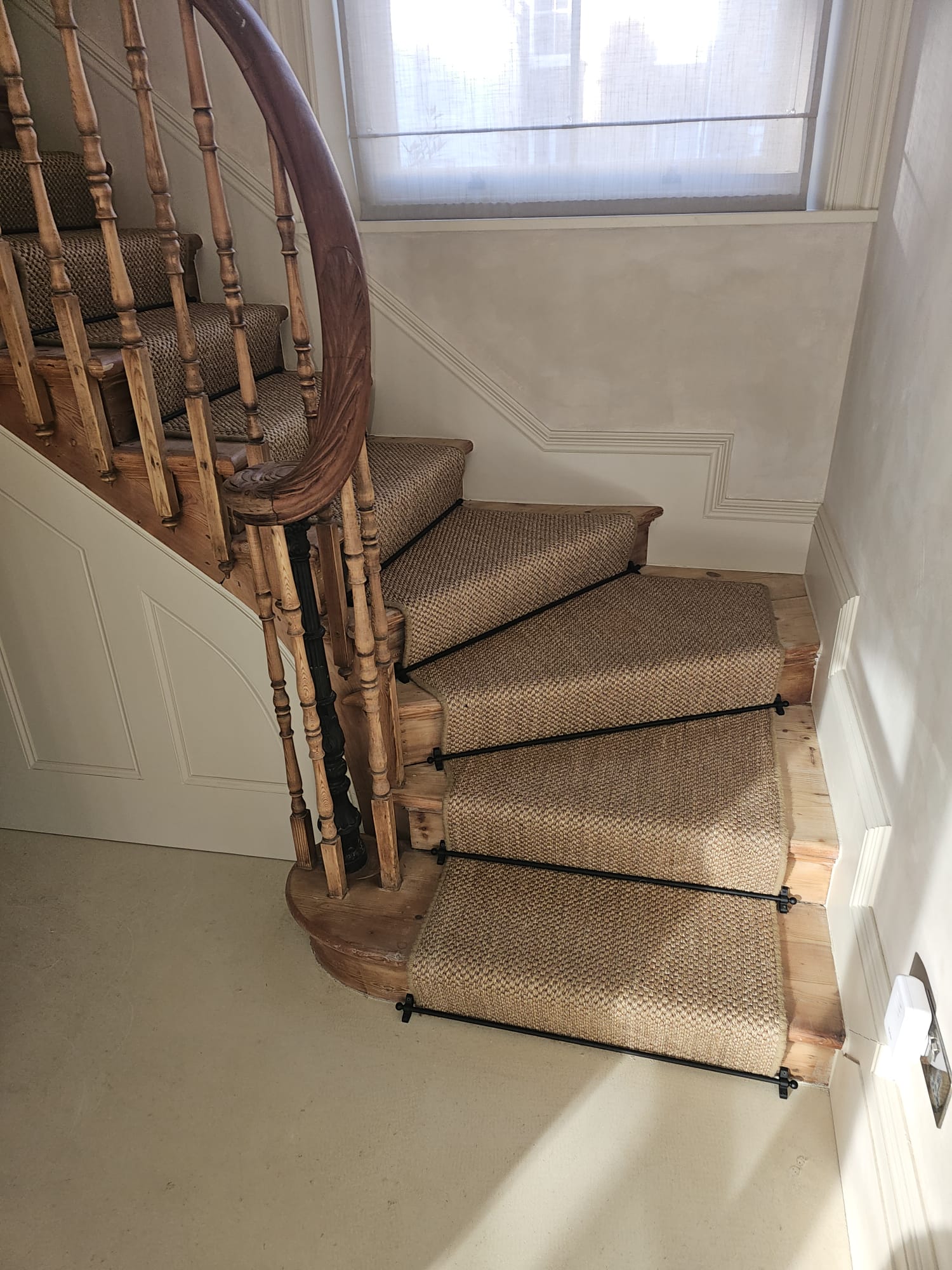 Kersaint Cobb Sisal Tigers Eye Copper carpet installation in Croydon-6