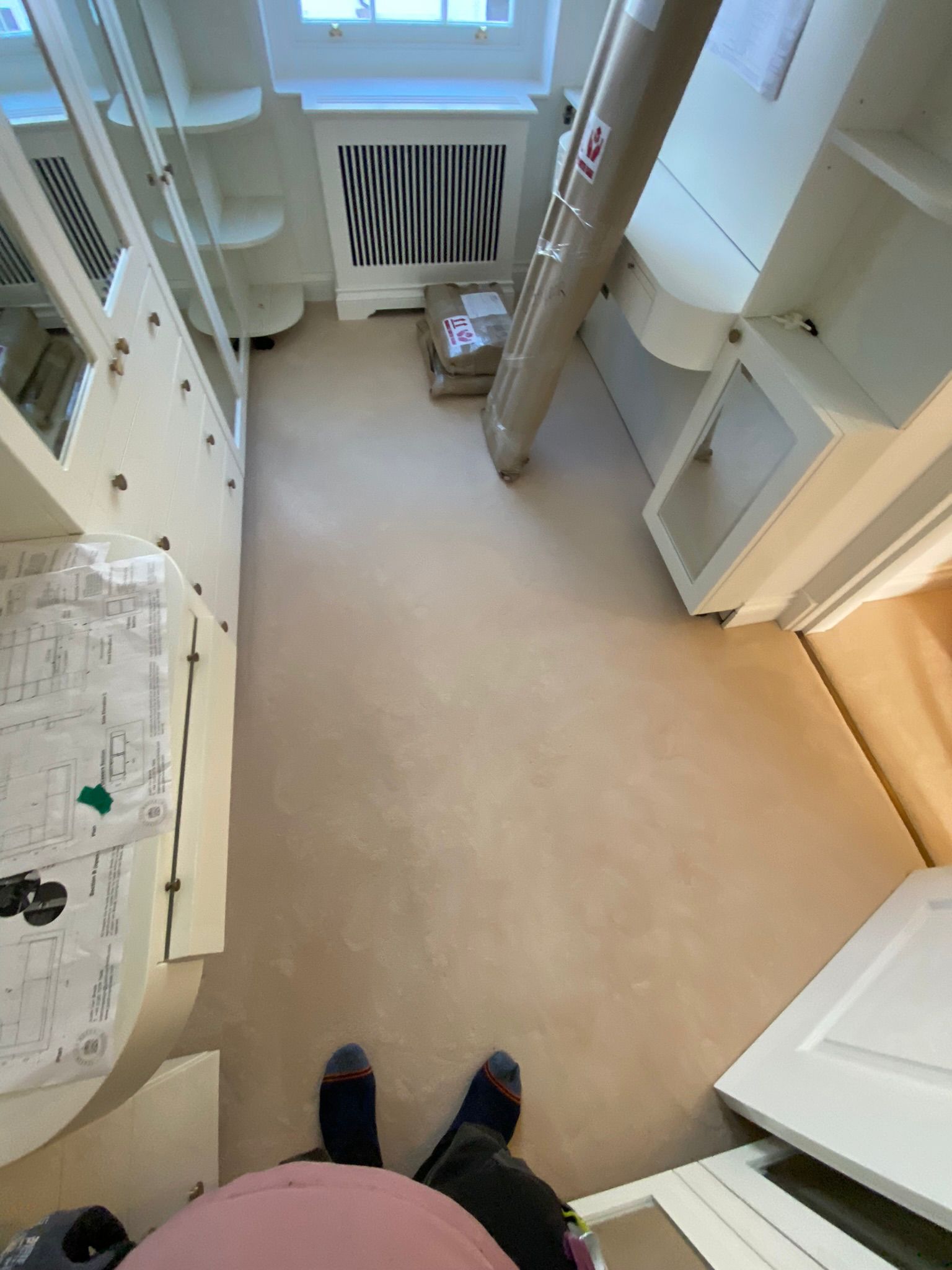 Westex Flooring Prestige Velvet Mascapone carpet installation in Fulham-4