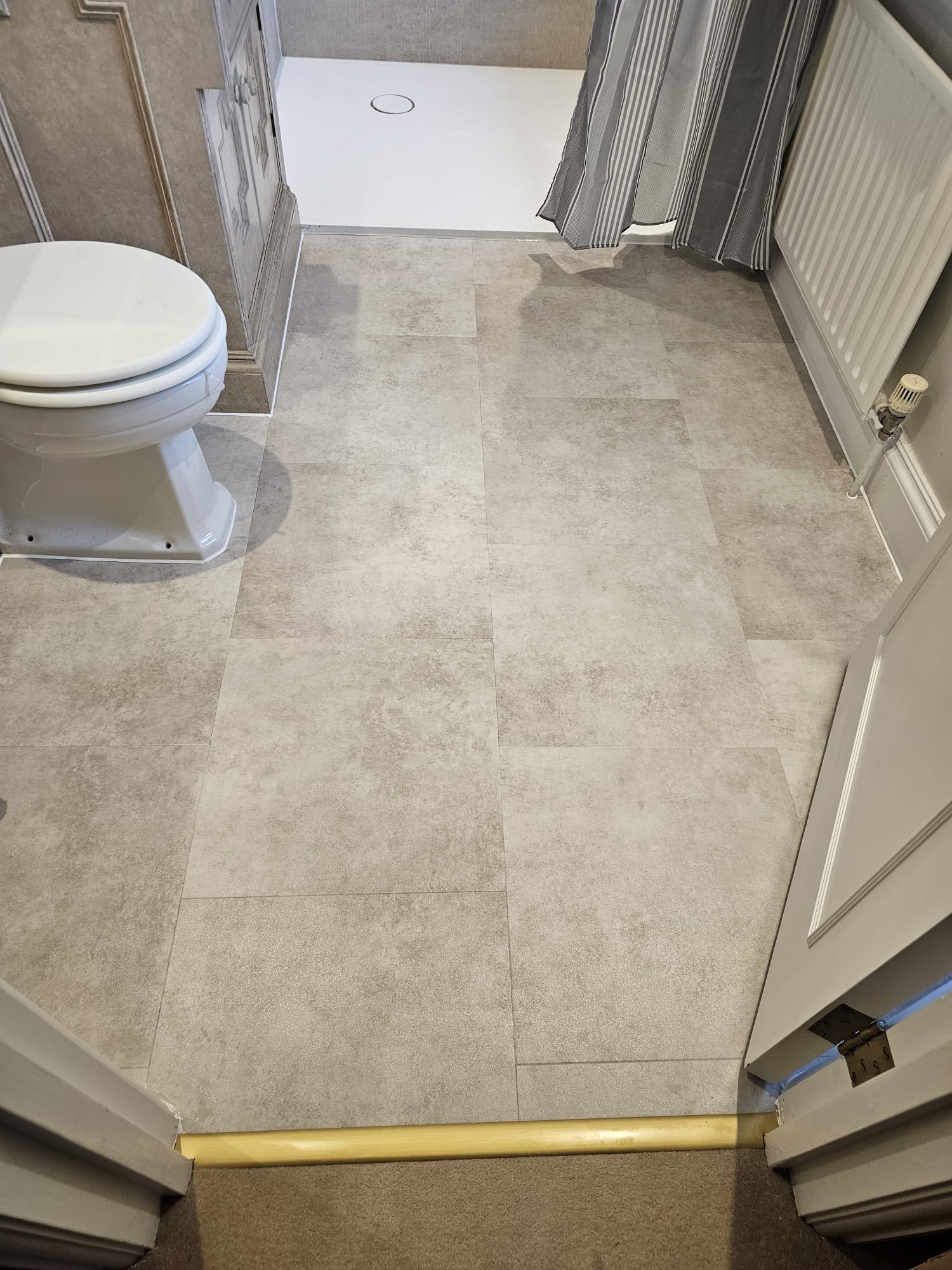 Amtico Spacia Kingham Stone installation in-1