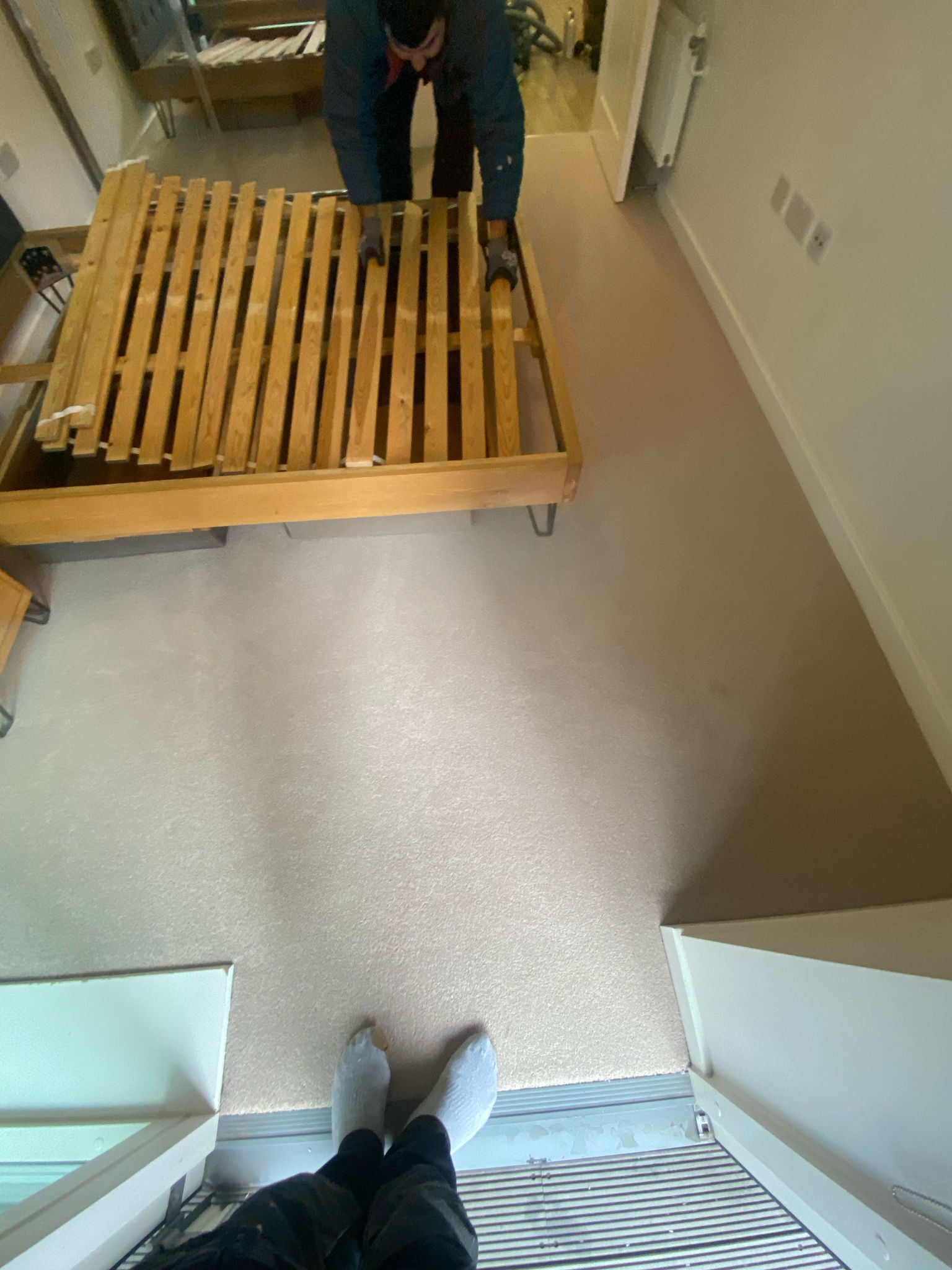 Brockway Carpets Dimensions Plain Pale Stone installation in-2(1)