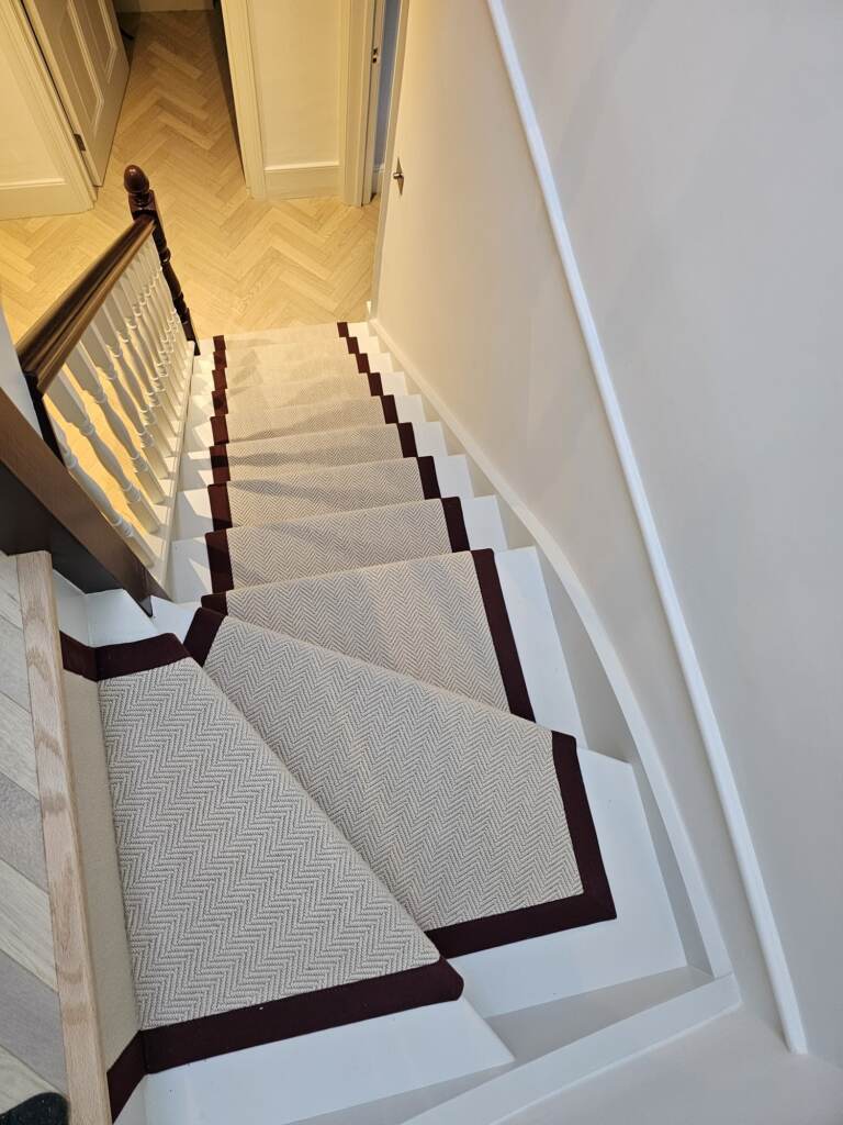 Crucial Trading Alpine Framed Light Carpet Installation in Balham, Home
