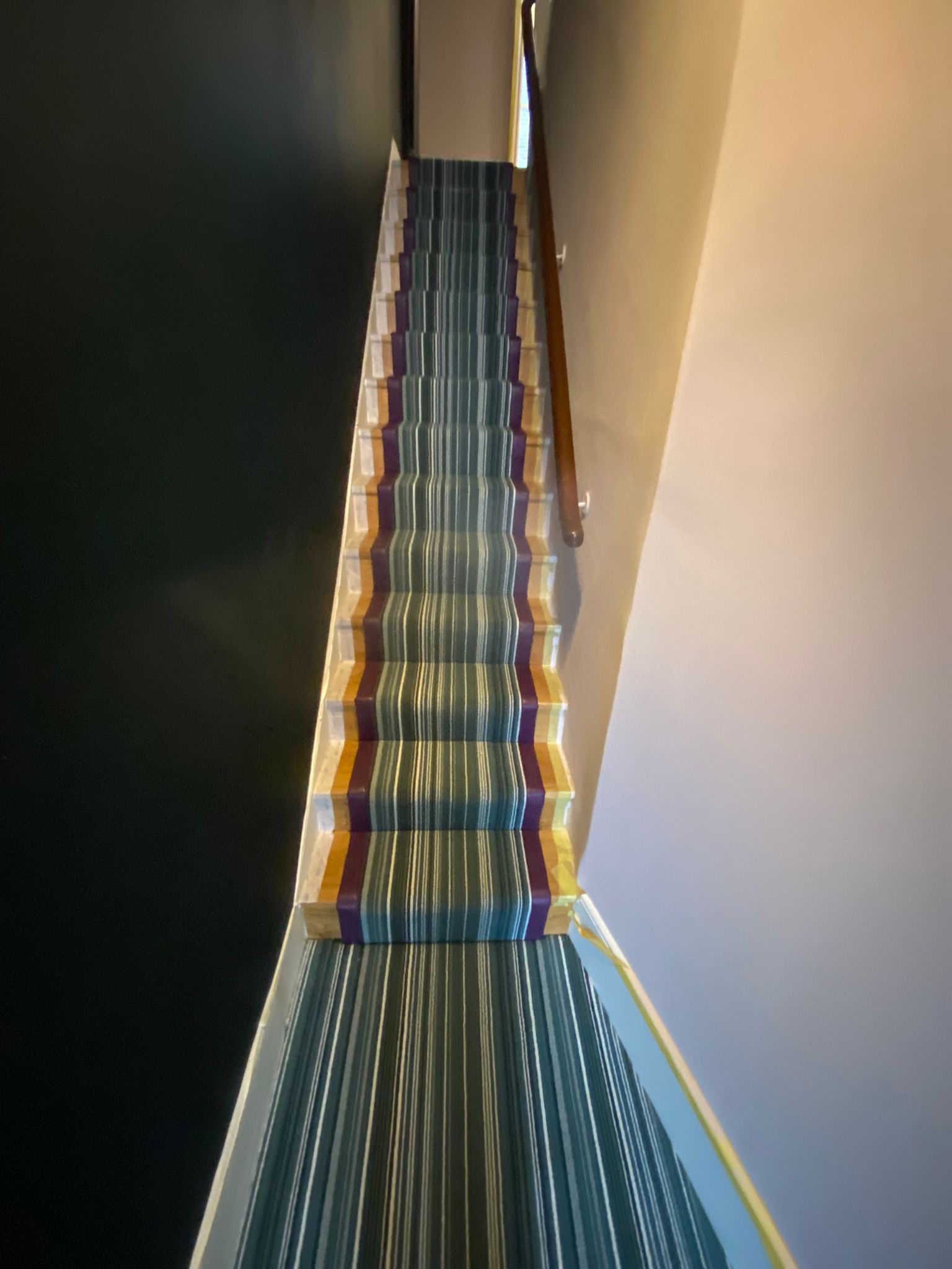 Crucial Trading Biscayne Stripe Evergreen BS106 carpet installation in-2