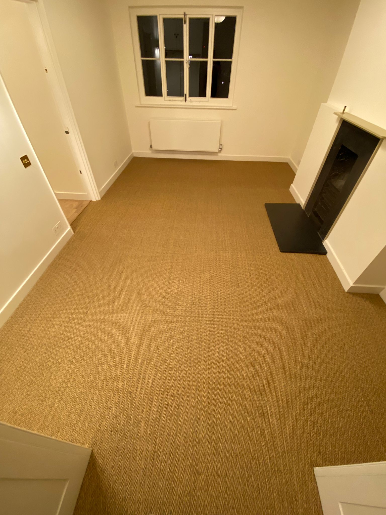 Crucial Trading Sisal Herringbone Topaz E110 Carpet Installation in Richmond - Carpet - Residential
