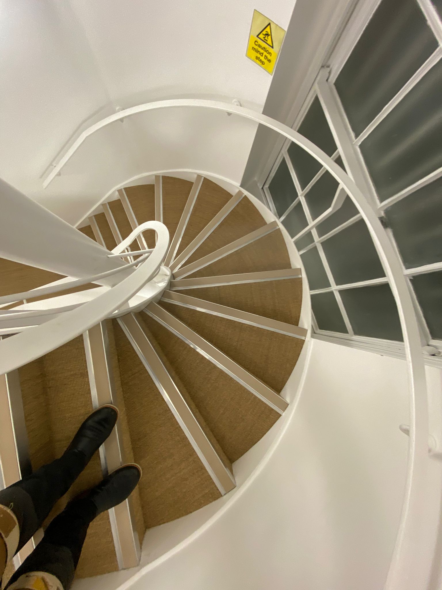 Fibre Carpets Sisal Boucle Anise installation in-7