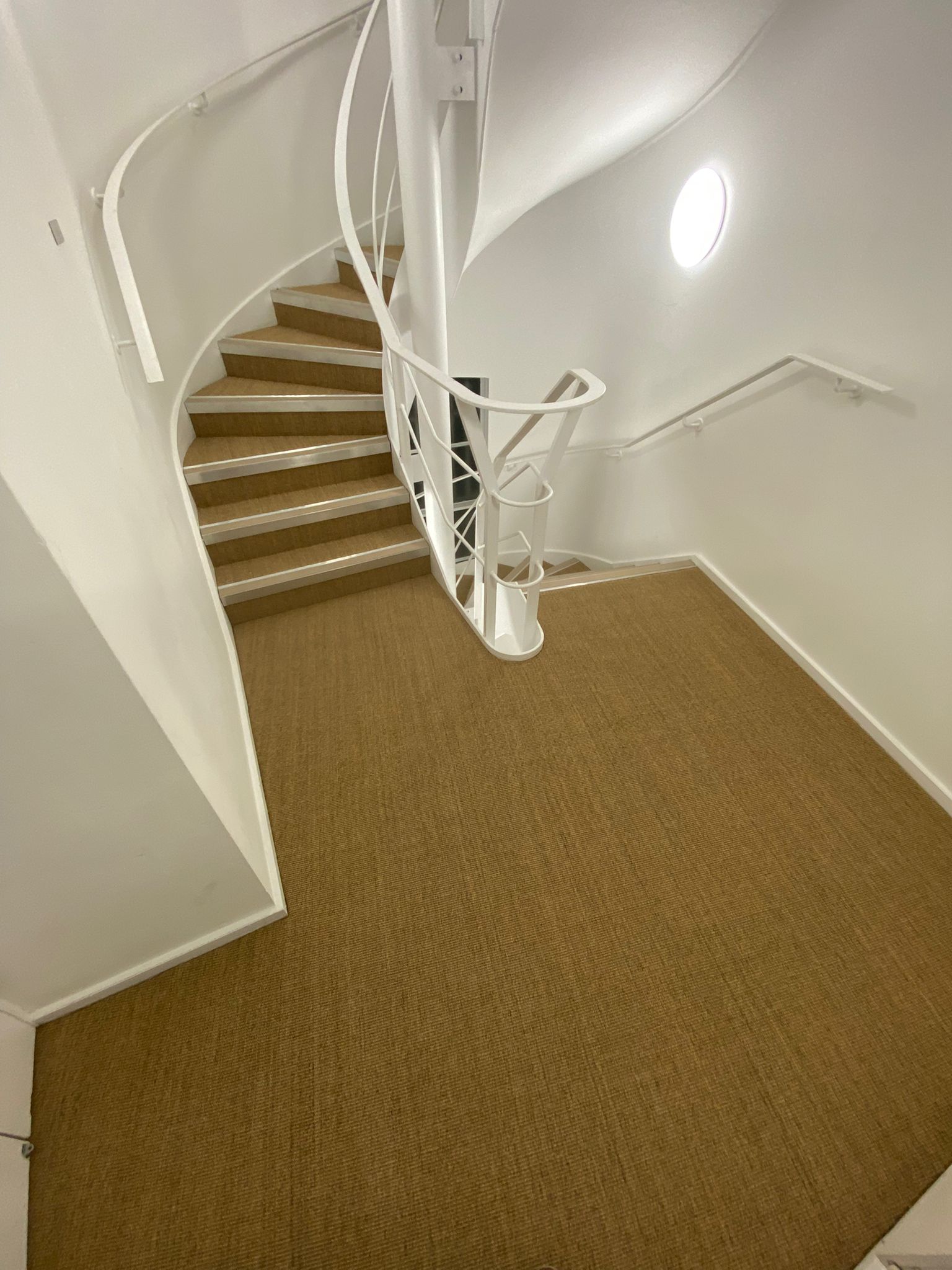 Fibre Carpets Sisal Boucle Anise Installation in Chiswick - Carpet - Residential