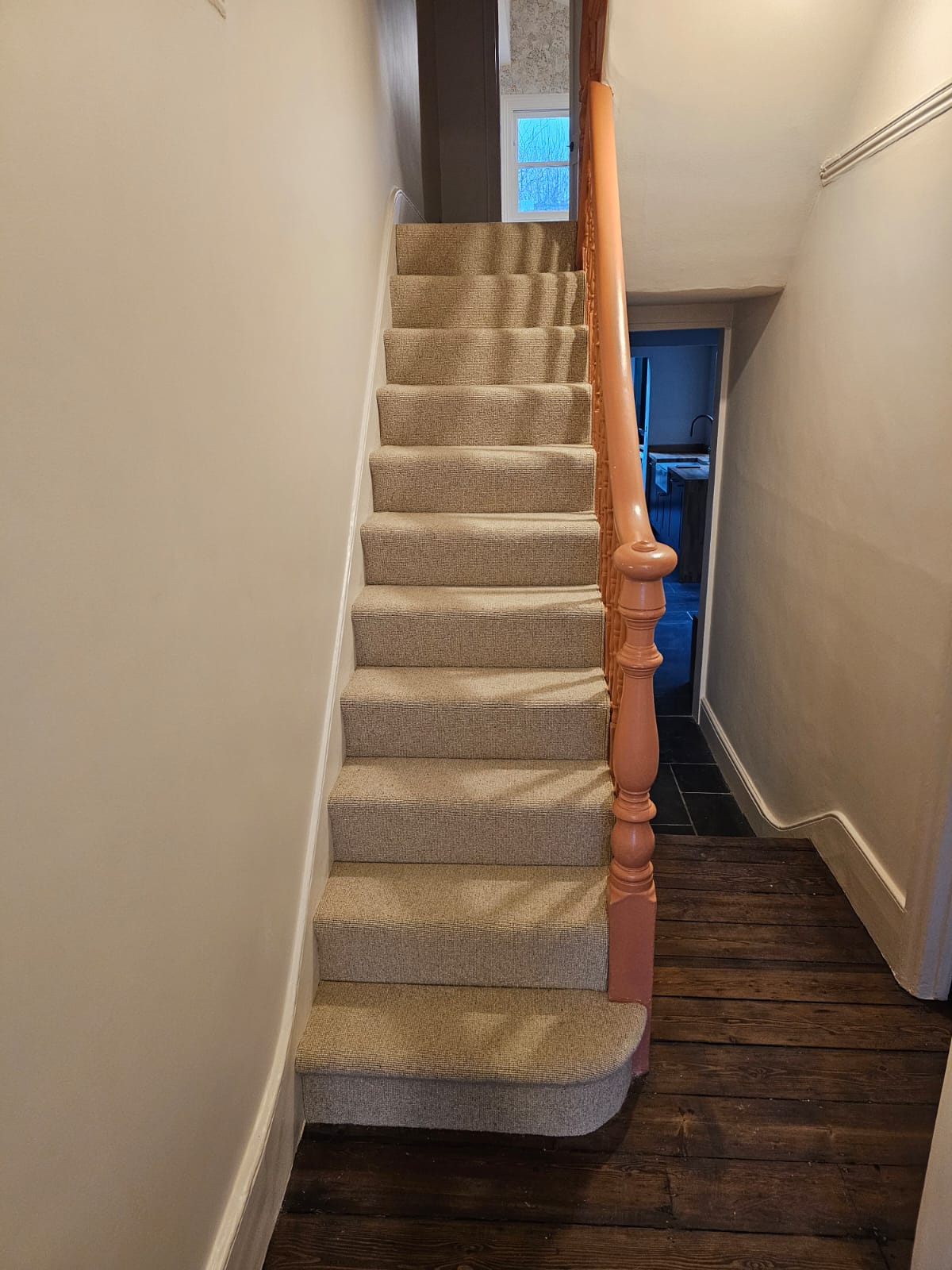 Fibre Carpets Wool Cambrain Rowan installation in-4