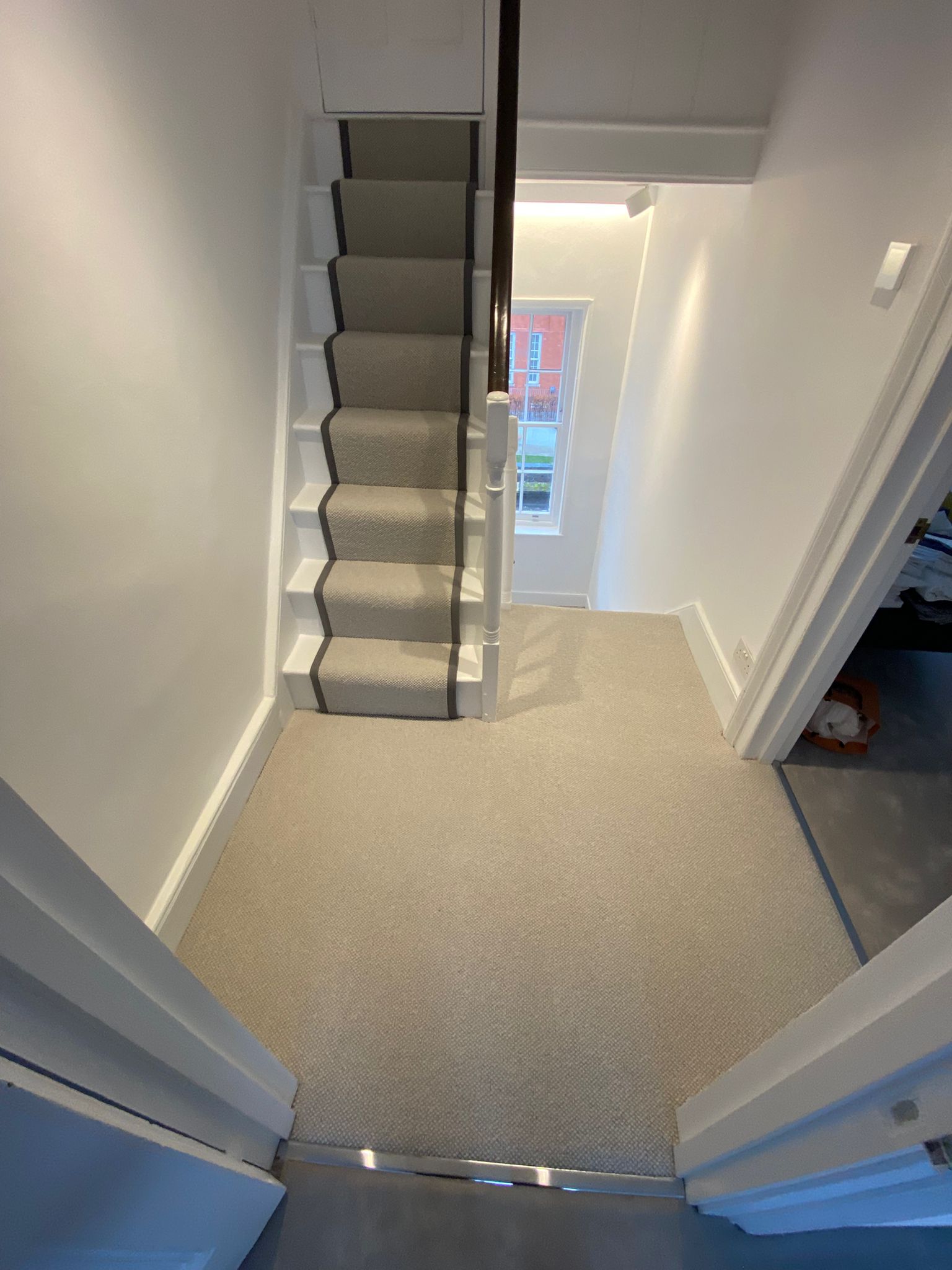 Fibre Carpets Wool Maldives Manatee installation in-1