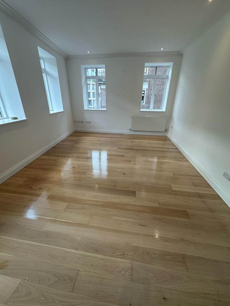 Sanding & Sealing Wooden Flooring with Bona Lacquer installation in-Main