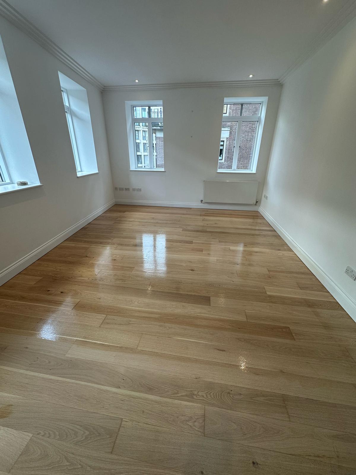 Sanding & Sealing Wooden Flooring with Bona Lacquer installation in-Main