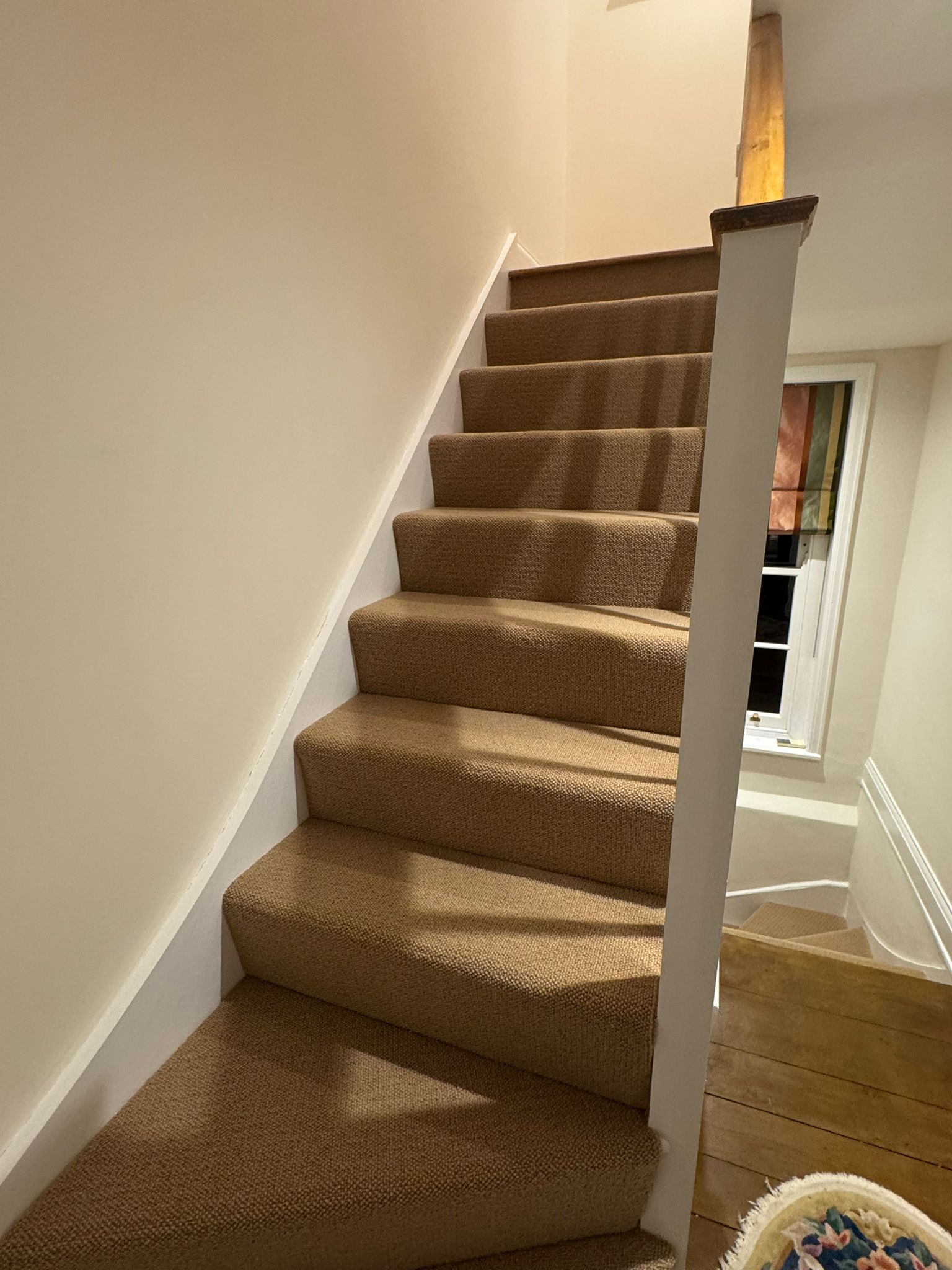 Westex Flooring Natural Loop Briar Corn carpet installation in-3