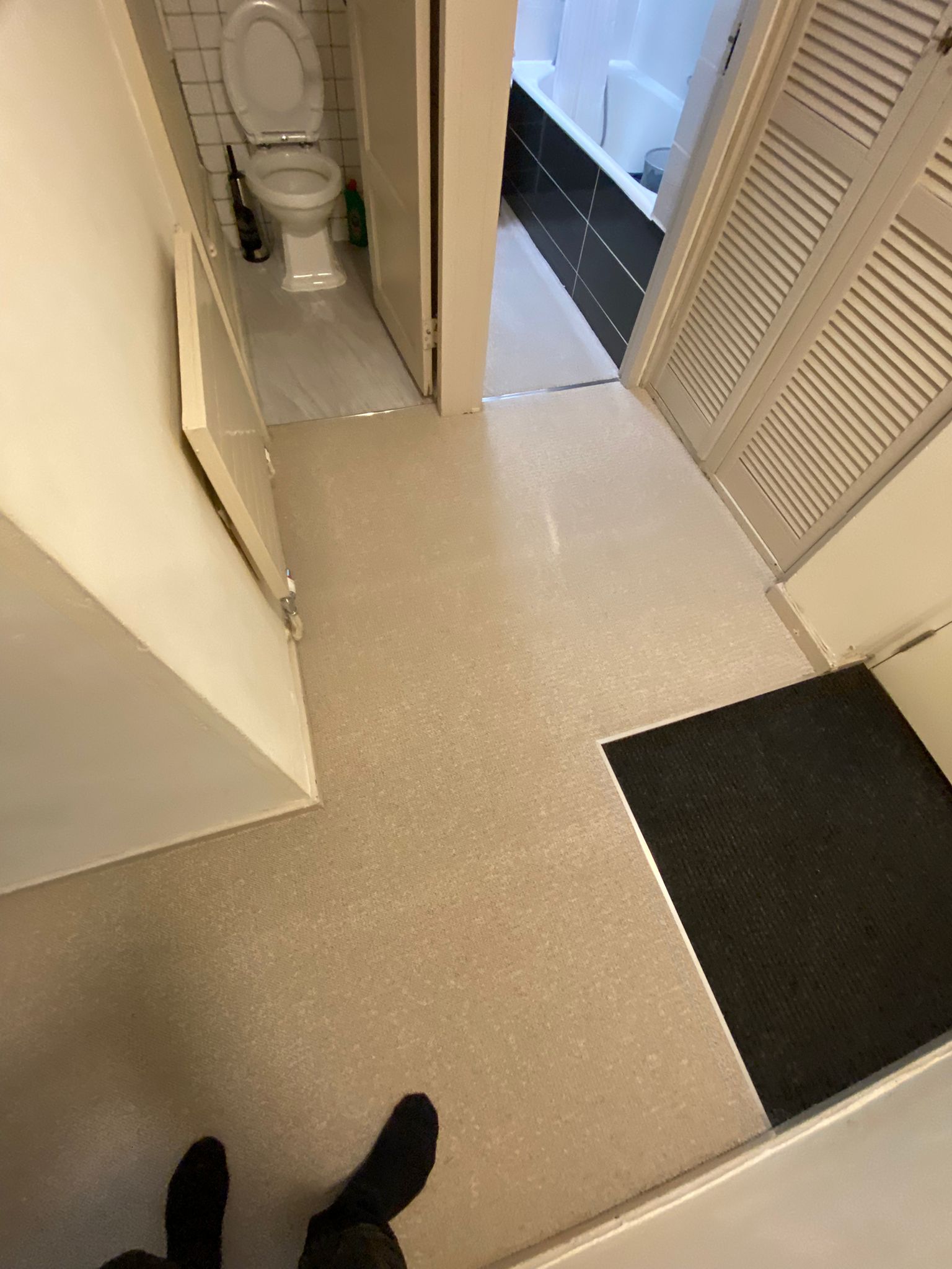 Westex Flooring Natural Loop Collection Briar Rustic carpet installation in-2