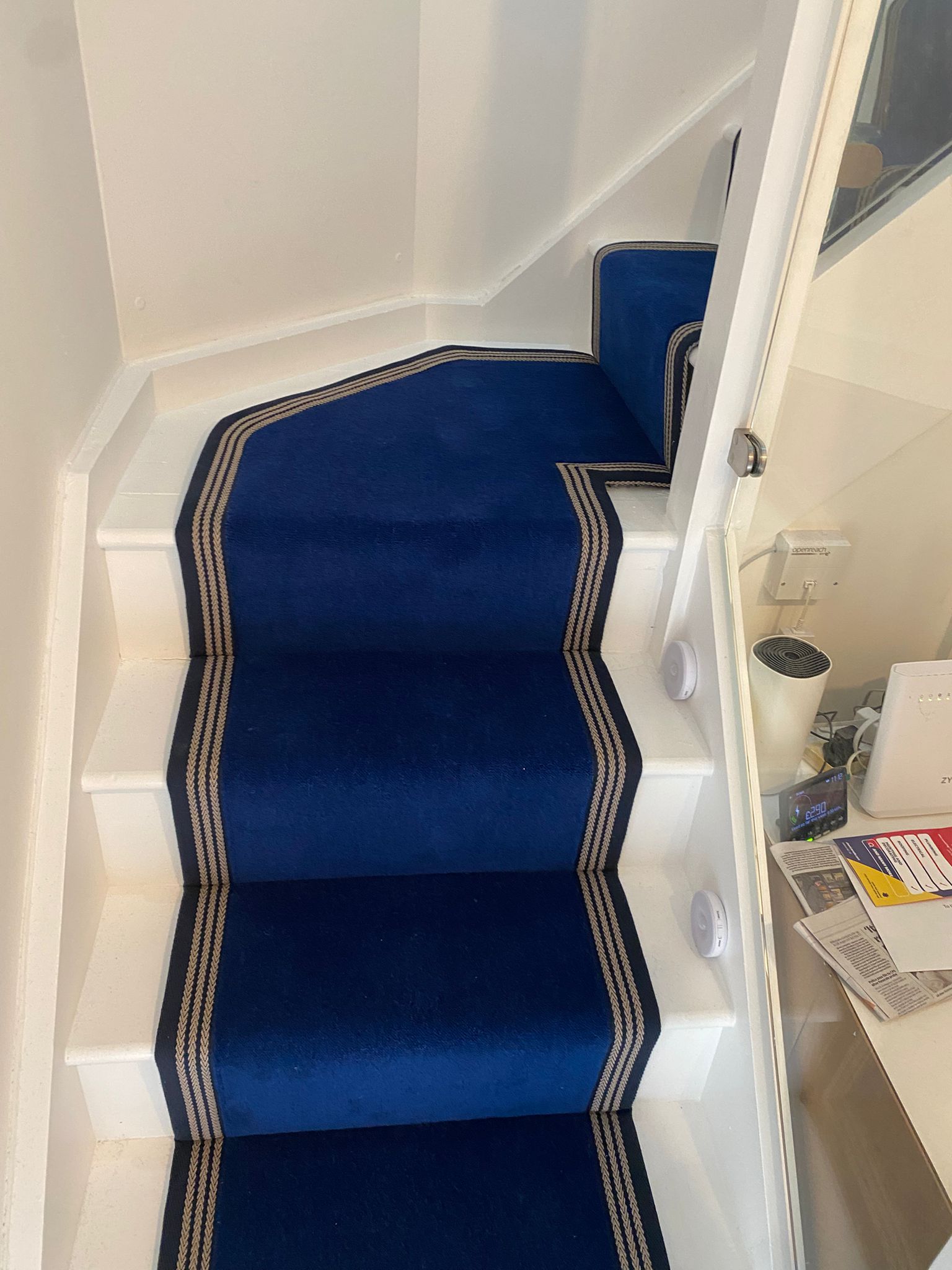 Westex Flooring Ultima Twist Fennel Blue carpet installation in-2