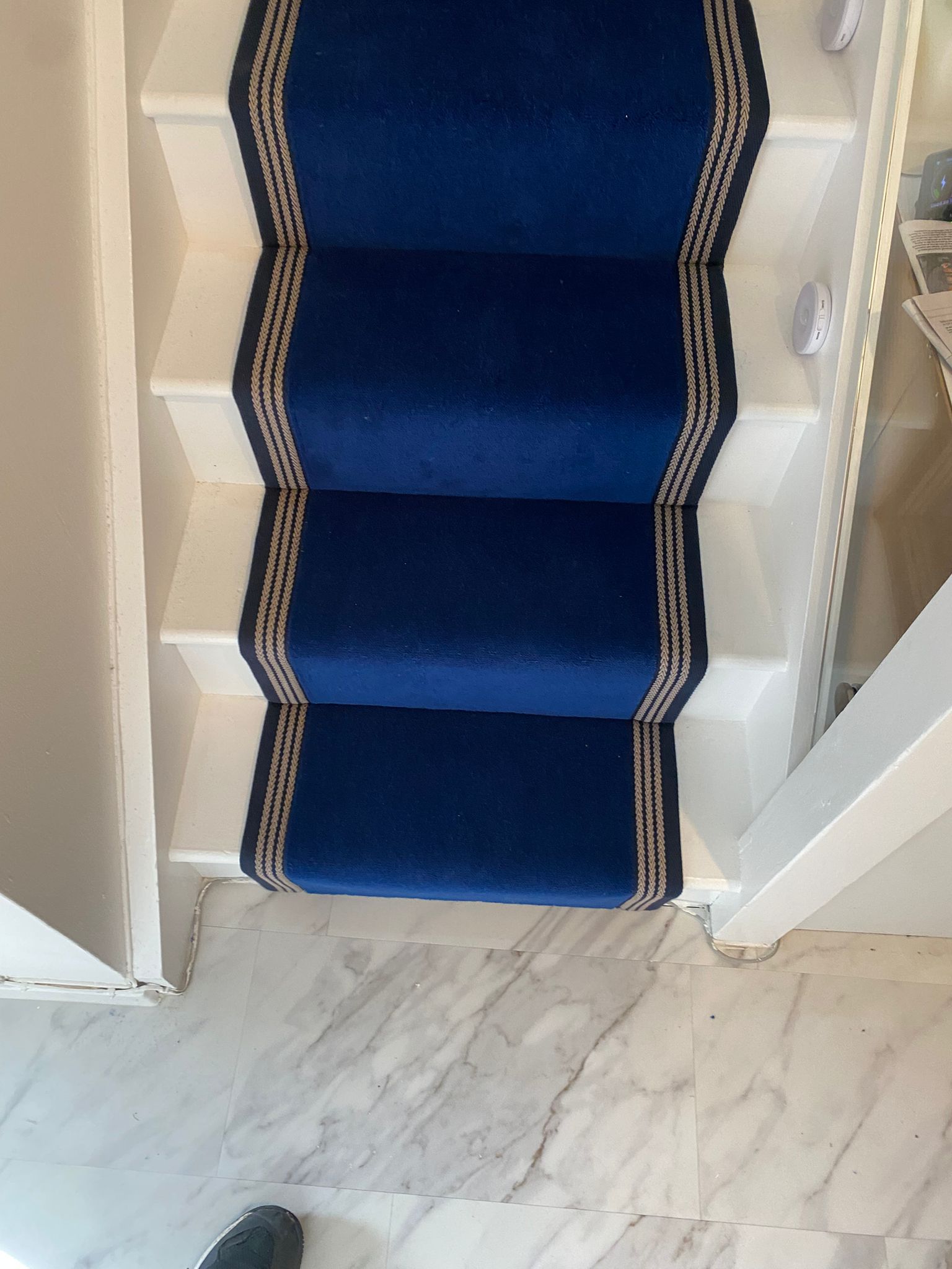Westex Flooring Ultima Twist Fennel Blue carpet installation in-3