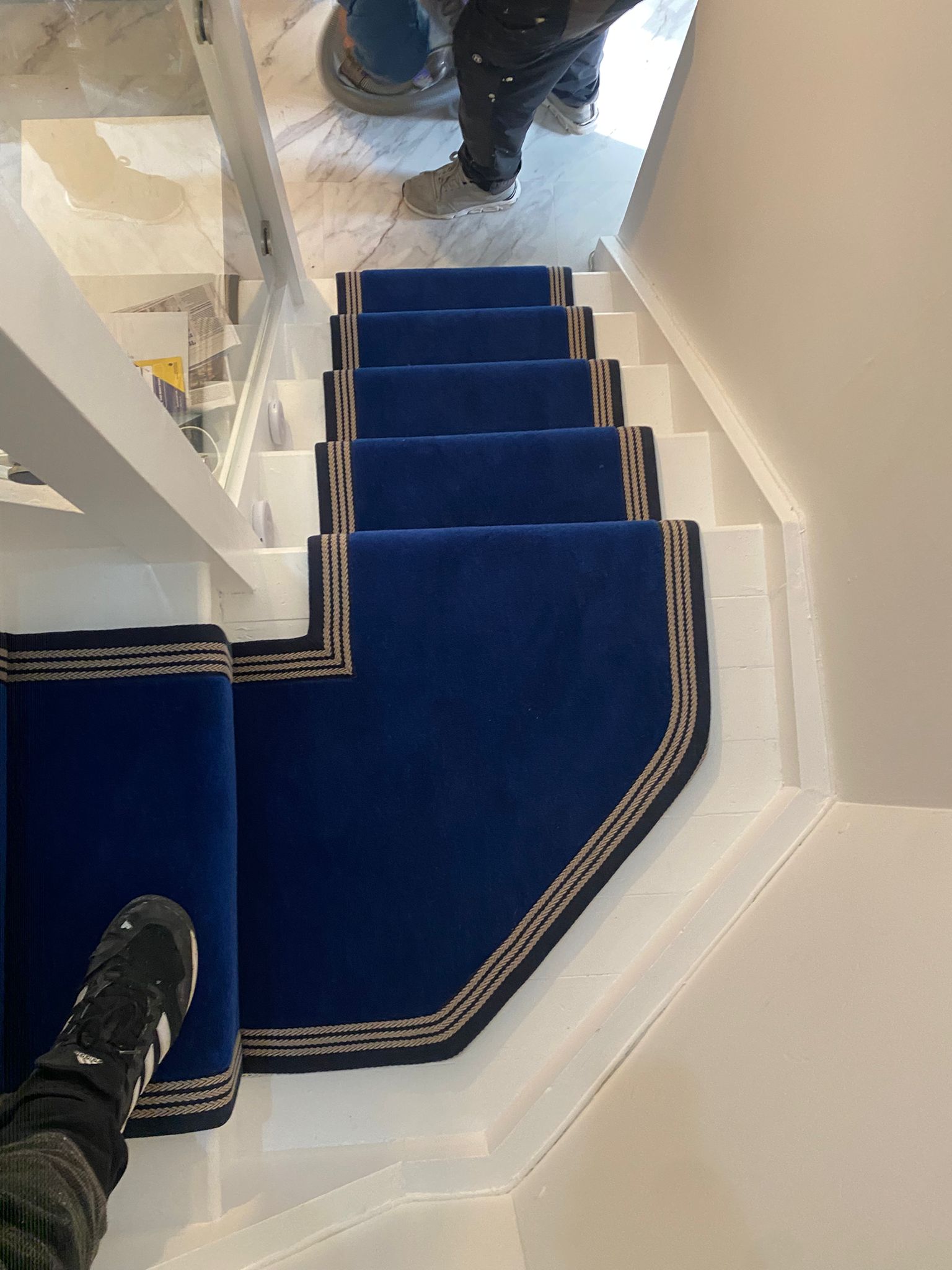 Westex Flooring Ultima Twist Fennel Blue carpet installation in-7
