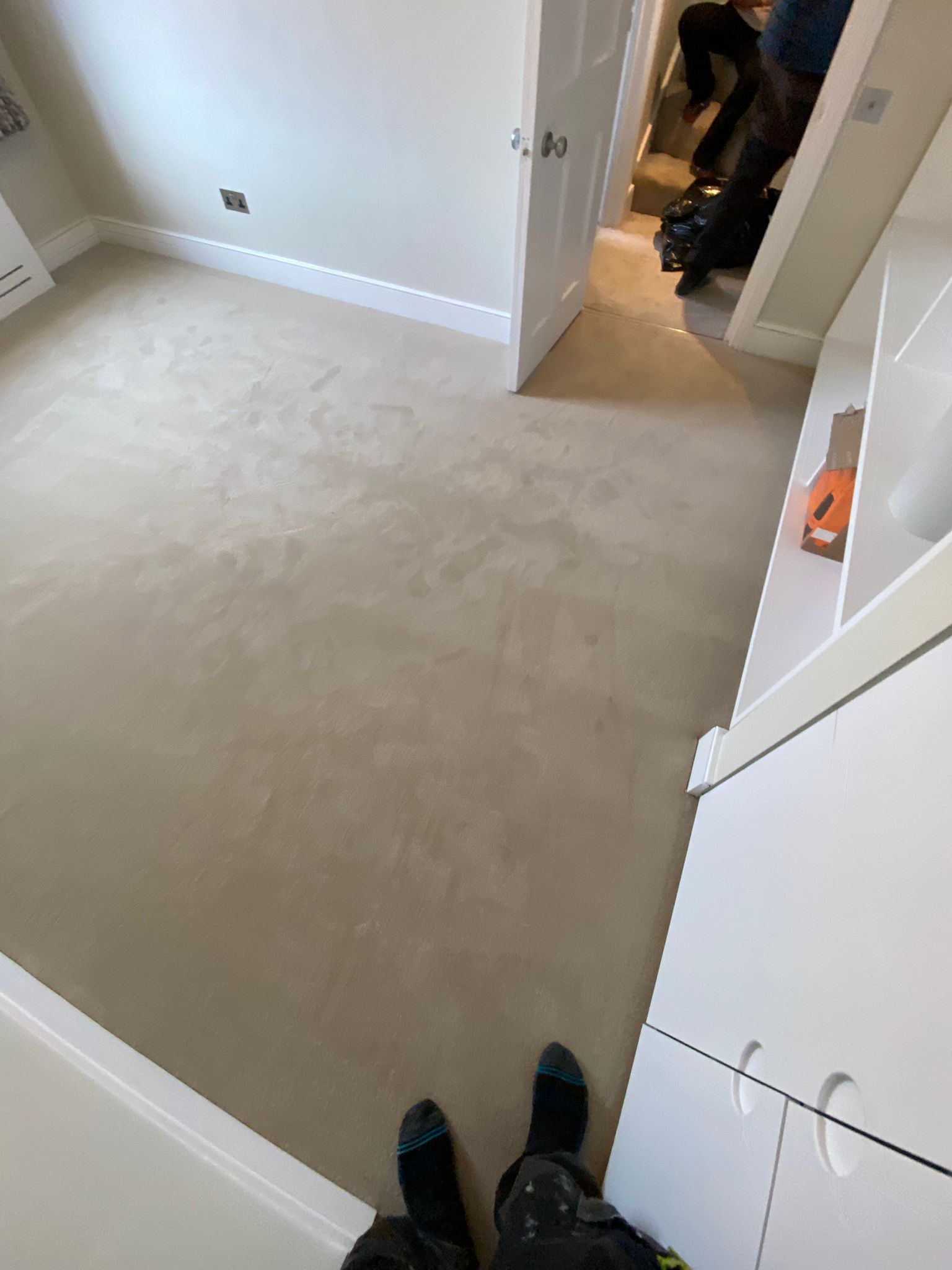 Westex Flooring Westend Velvet Marshmallow carpet installation in-3