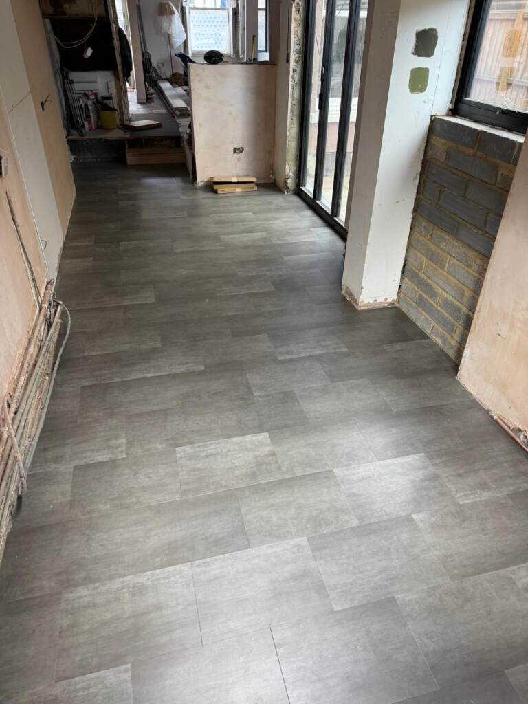 Amtico Spacia Zinc installation in-main
