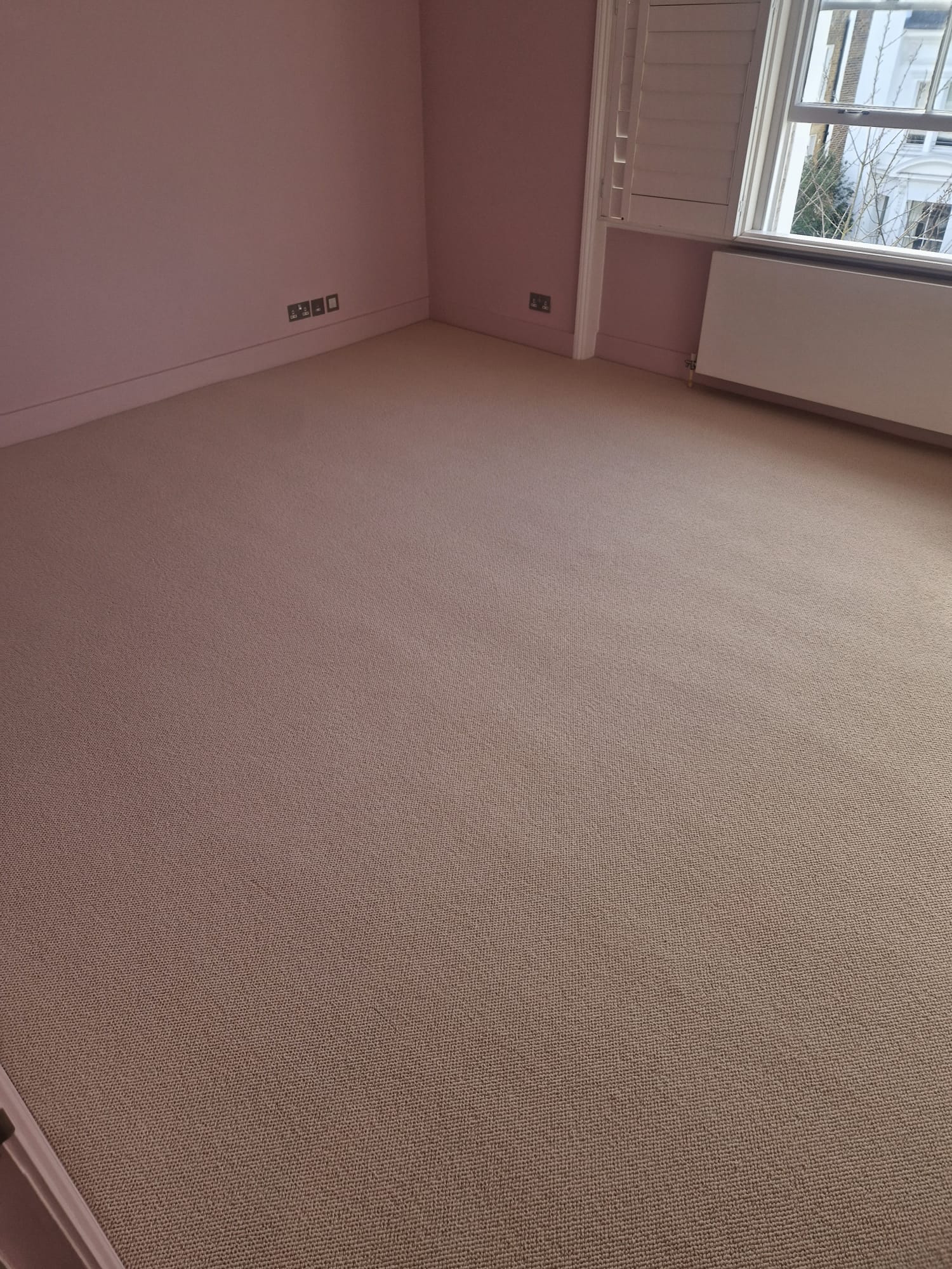 Elements London Havana Plains Blanco carpet installation in-2