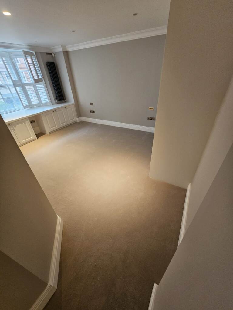 Westex Flooring Exquisite Velvet Mushroom carpet installation in-Main