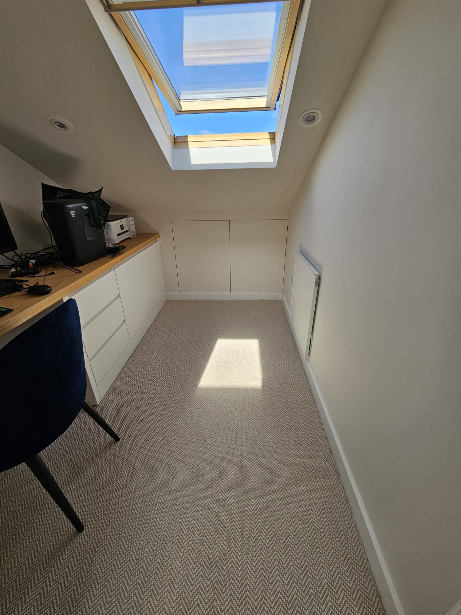 Fibre Flooring Classic Herringbone Chalk installation in – 2